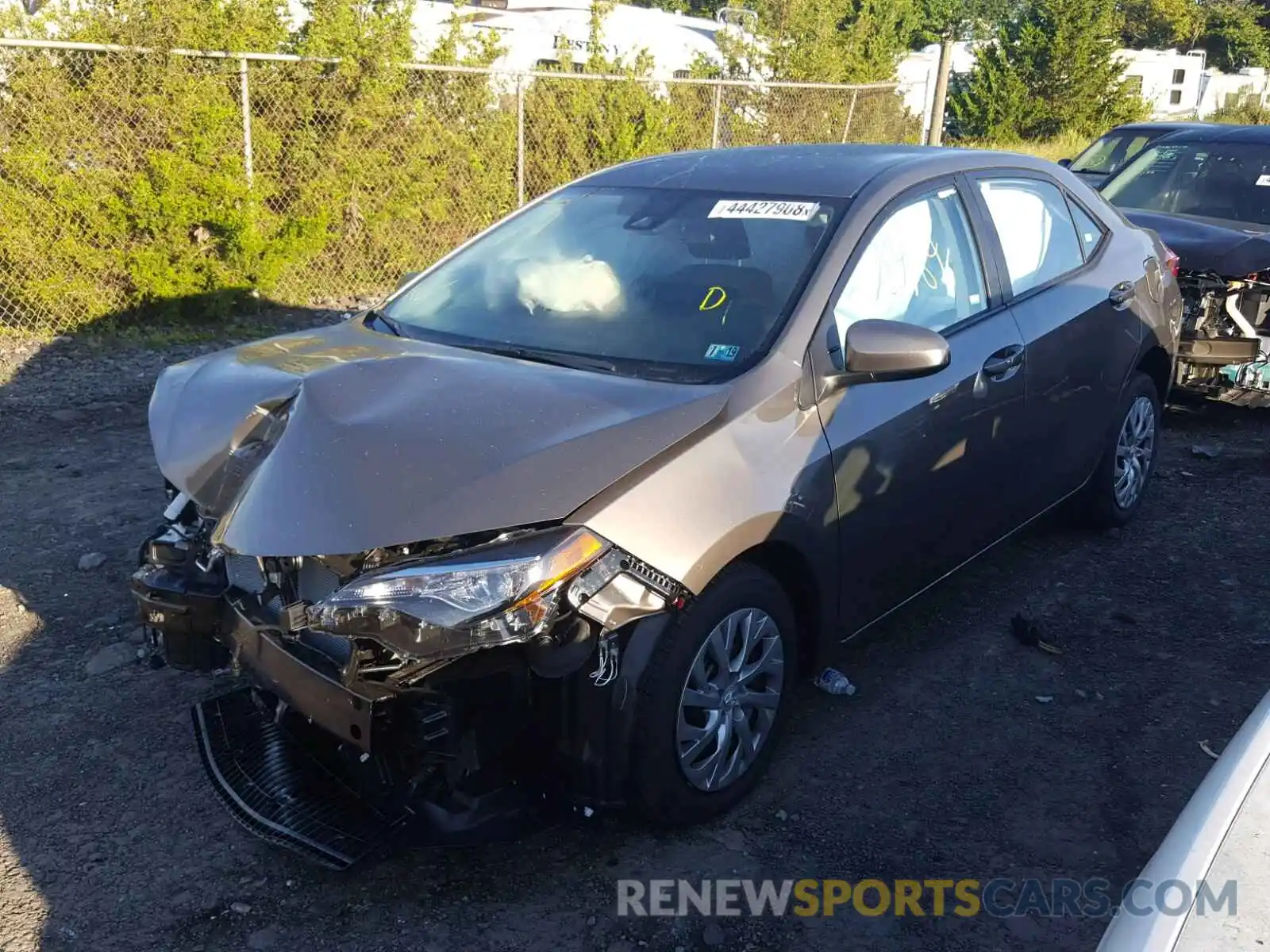 2 Photograph of a damaged car 2T1BURHE3KC148542 TOYOTA COROLLA 2019