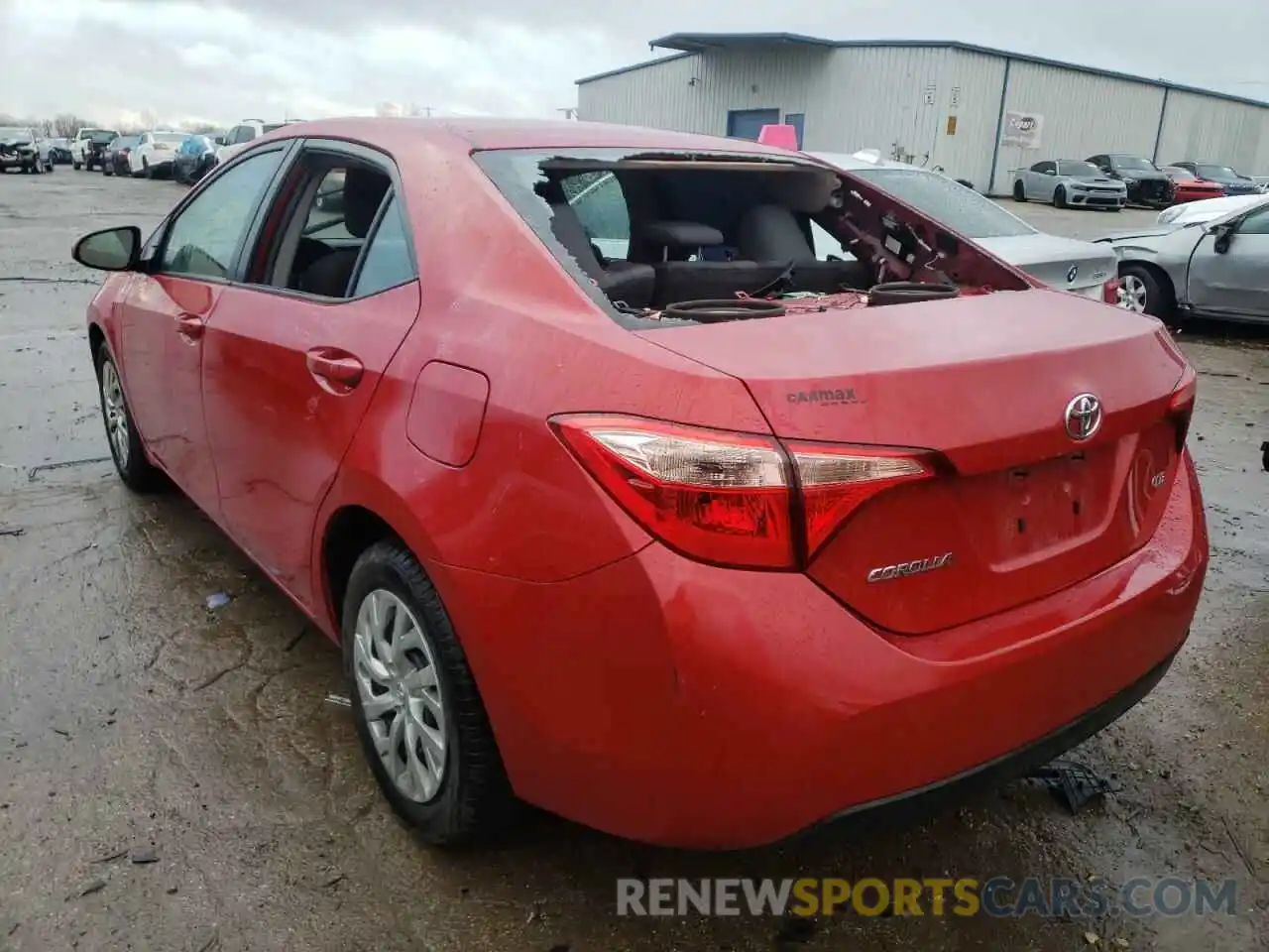 3 Photograph of a damaged car 2T1BURHE3KC148699 TOYOTA COROLLA 2019