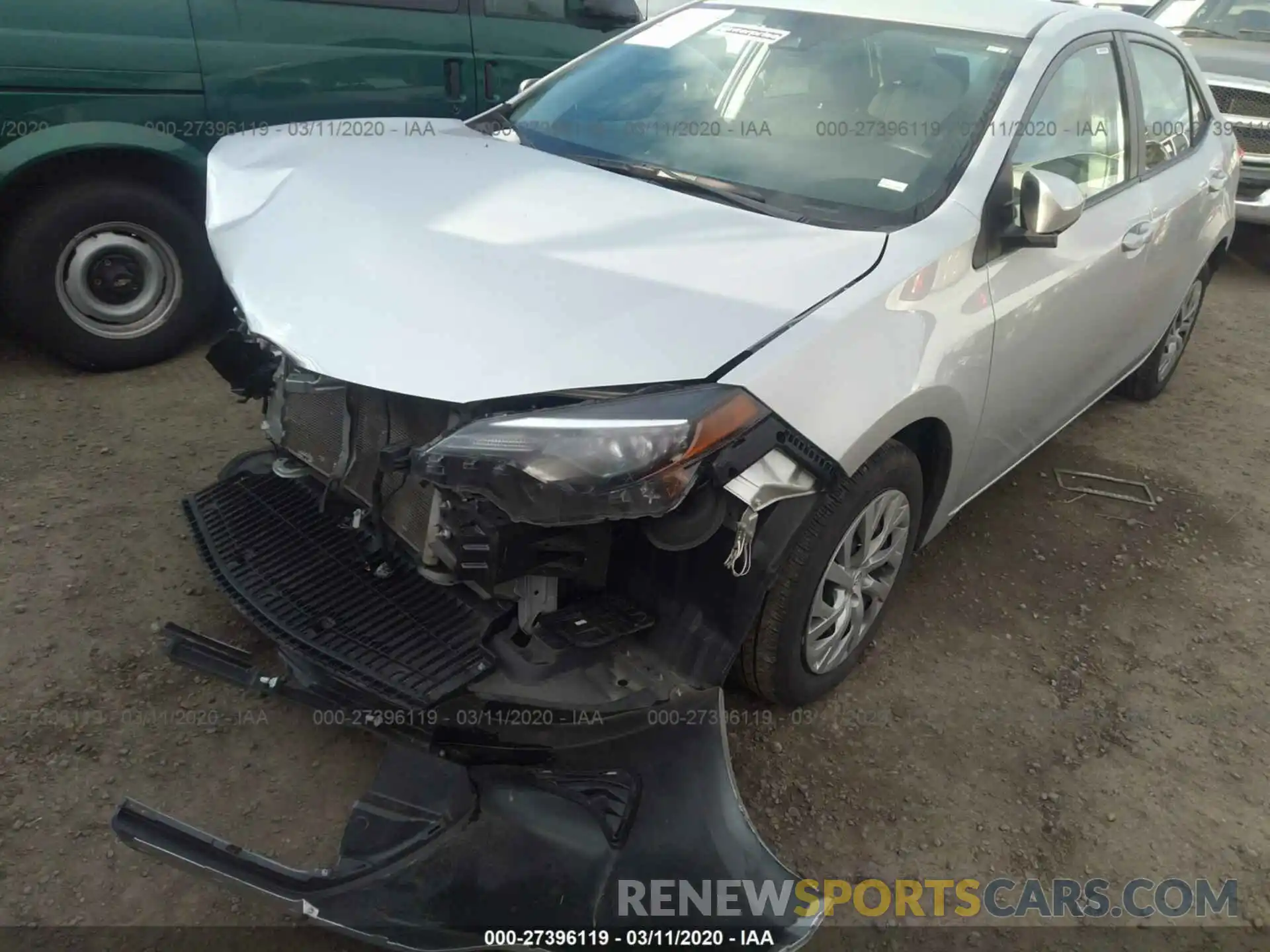 2 Photograph of a damaged car 2T1BURHE3KC148704 TOYOTA COROLLA 2019