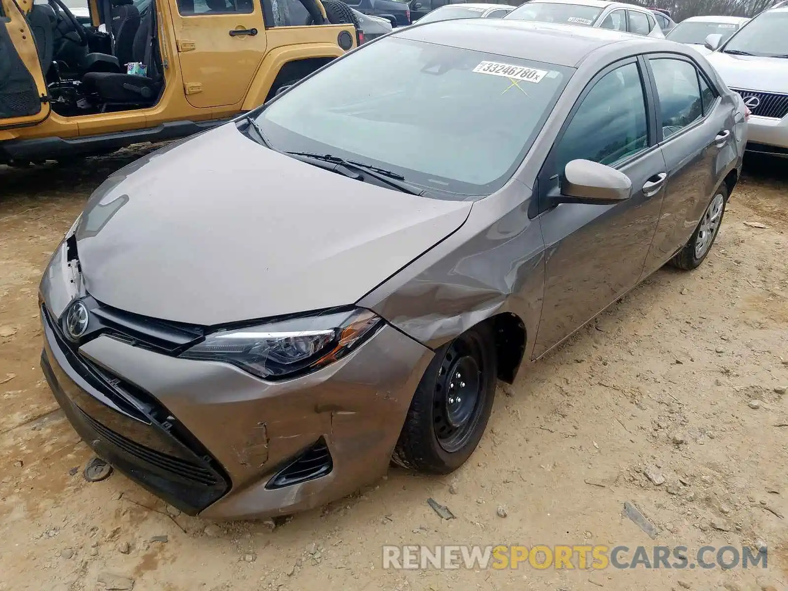 2 Фотография поврежденного автомобиля 2T1BURHE3KC148802 TOYOTA COROLLA 2019