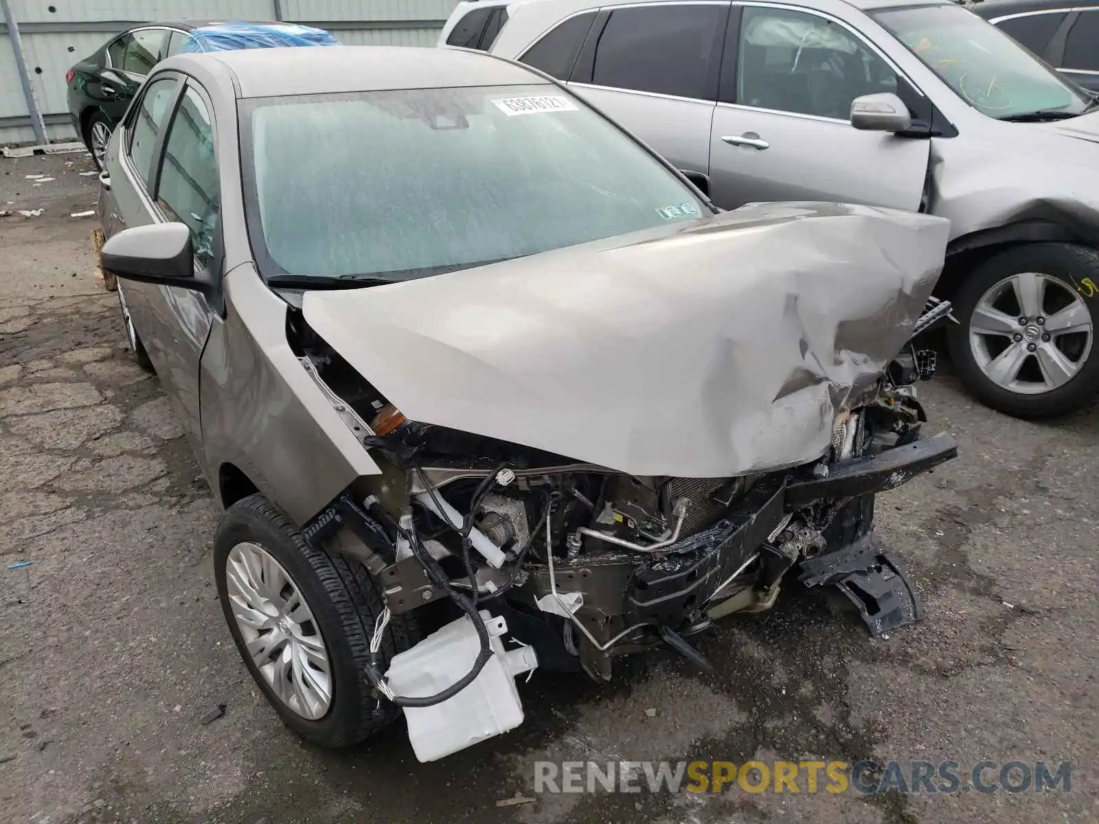 1 Photograph of a damaged car 2T1BURHE3KC149271 TOYOTA COROLLA 2019