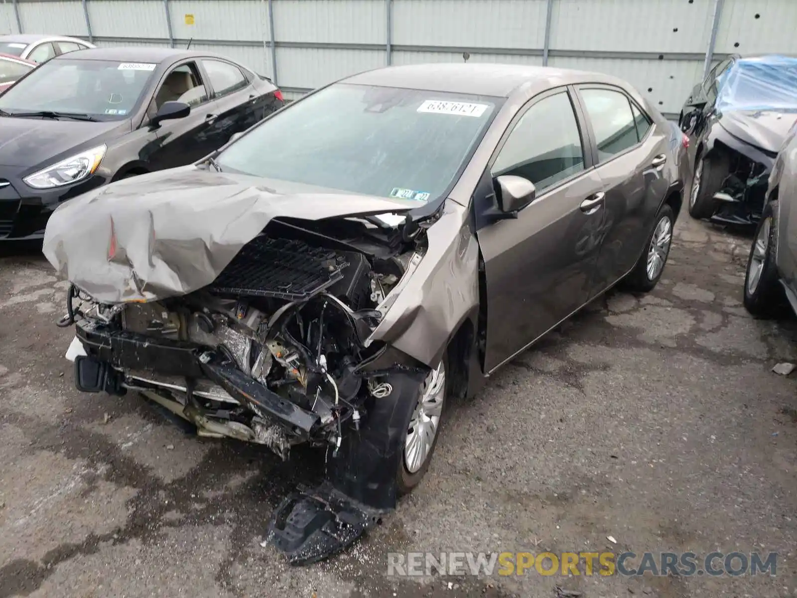 2 Photograph of a damaged car 2T1BURHE3KC149271 TOYOTA COROLLA 2019