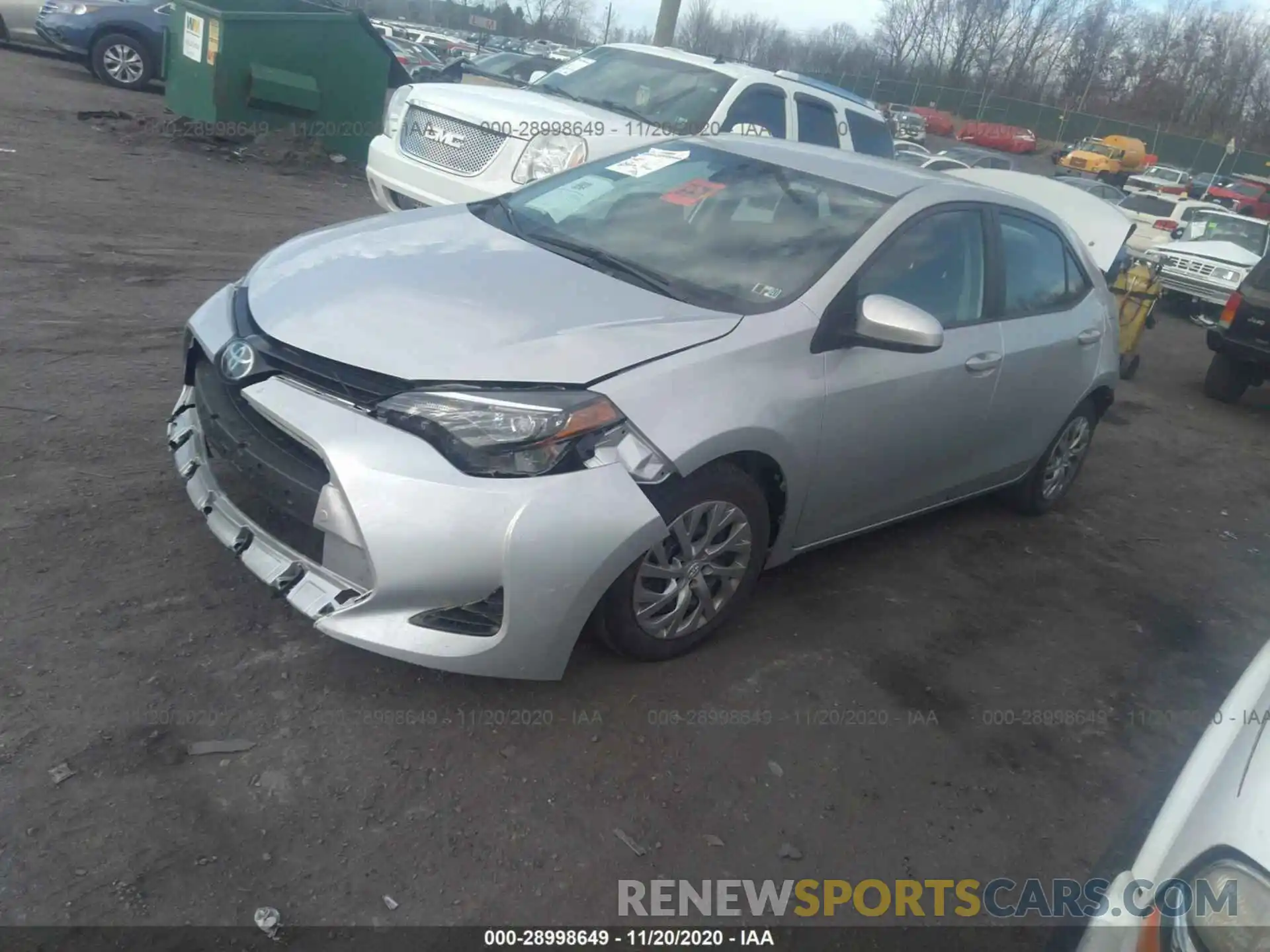 2 Фотография поврежденного автомобиля 2T1BURHE3KC149304 TOYOTA COROLLA 2019