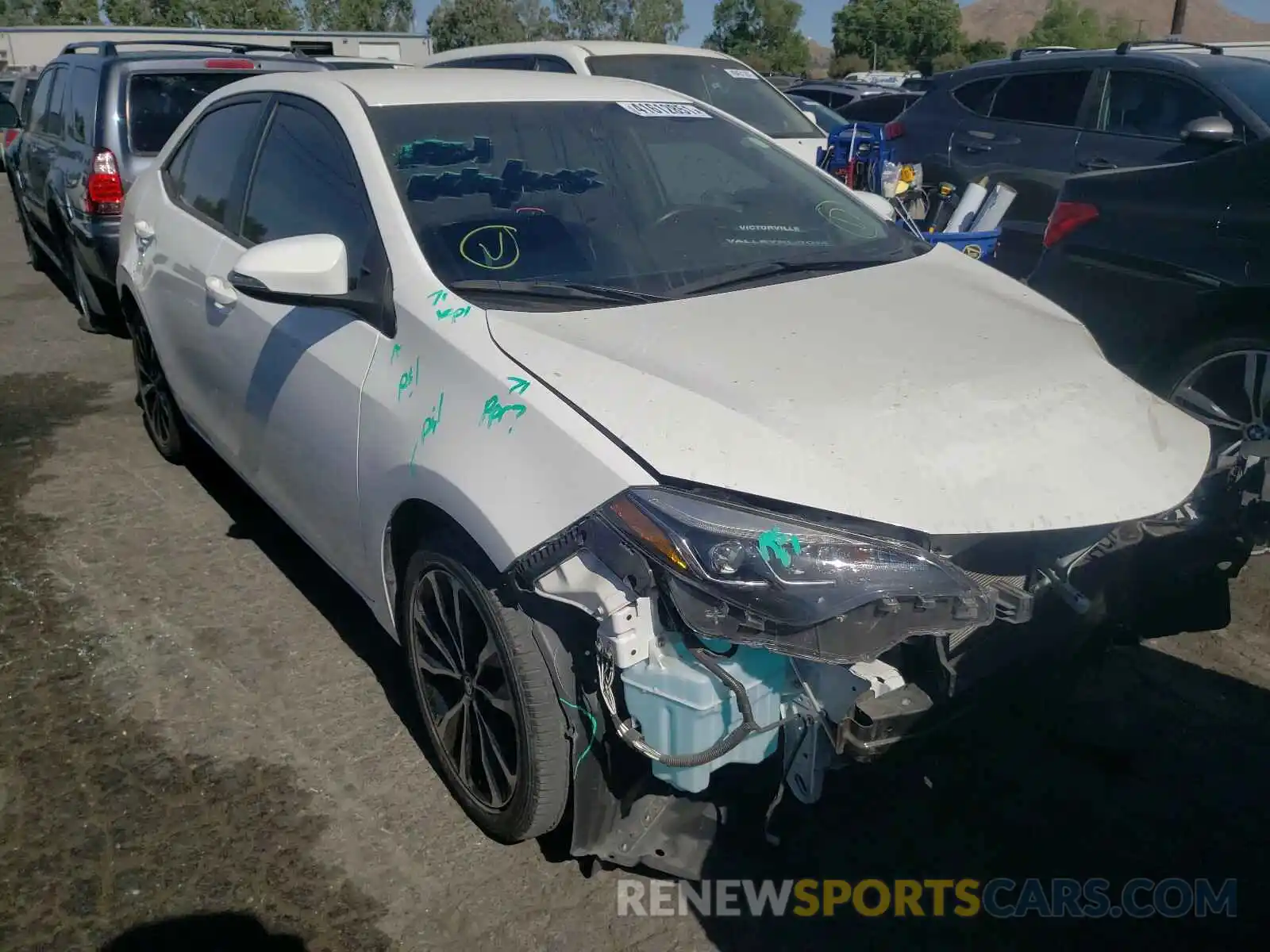 1 Photograph of a damaged car 2T1BURHE3KC149531 TOYOTA COROLLA 2019