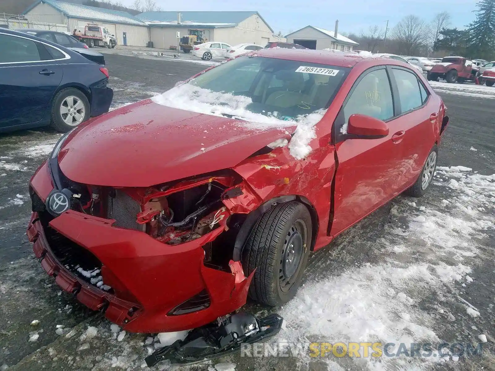2 Photograph of a damaged car 2T1BURHE3KC151375 TOYOTA COROLLA 2019