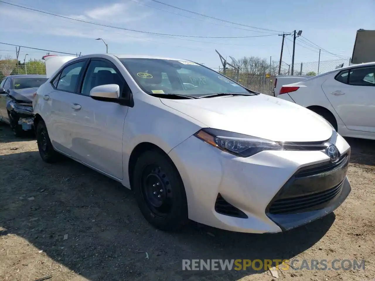 1 Photograph of a damaged car 2T1BURHE3KC151473 TOYOTA COROLLA 2019