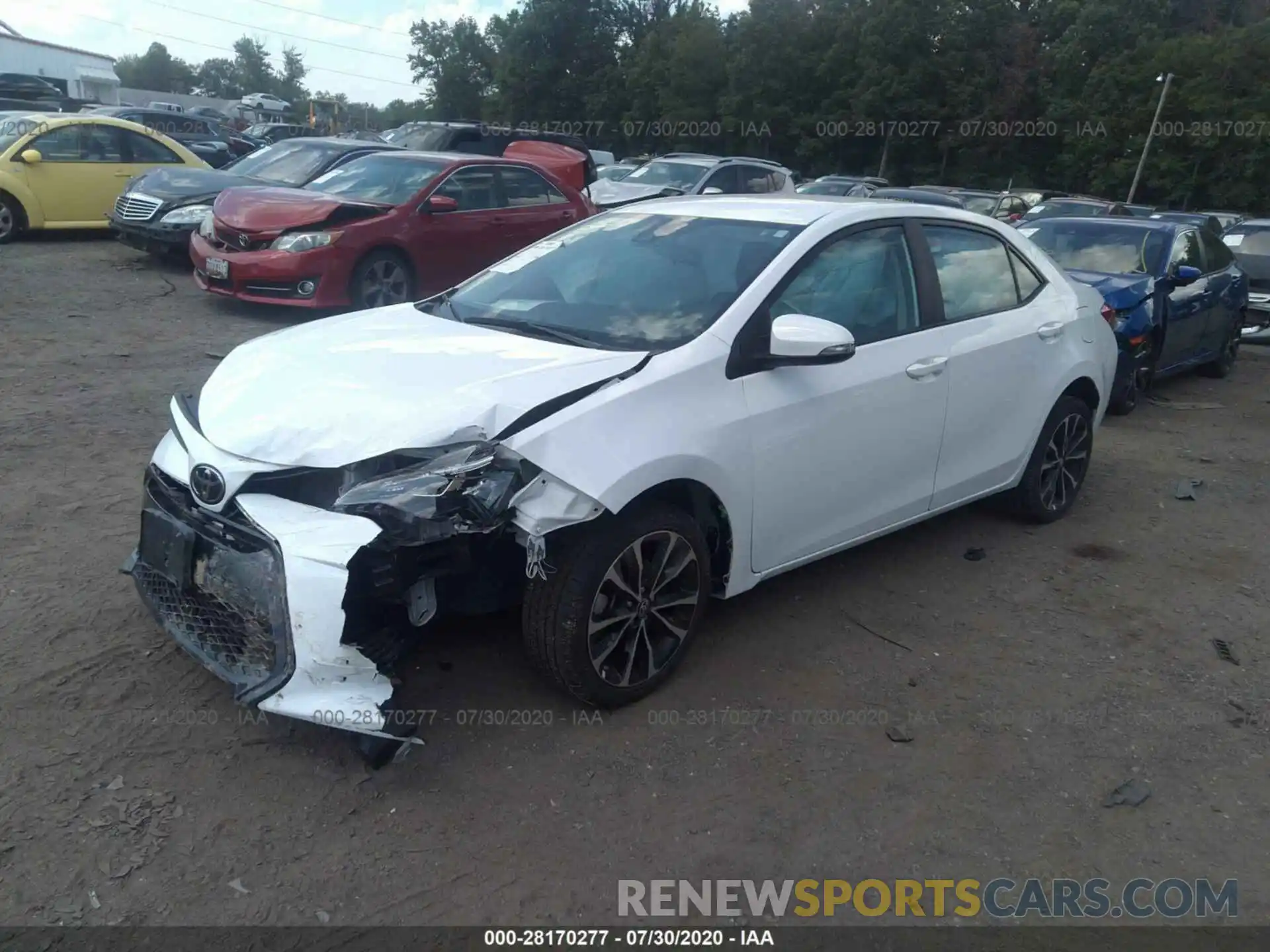 2 Photograph of a damaged car 2T1BURHE3KC151635 TOYOTA COROLLA 2019