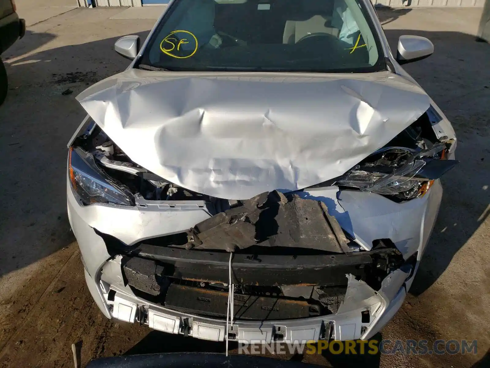 7 Photograph of a damaged car 2T1BURHE3KC151862 TOYOTA COROLLA 2019
