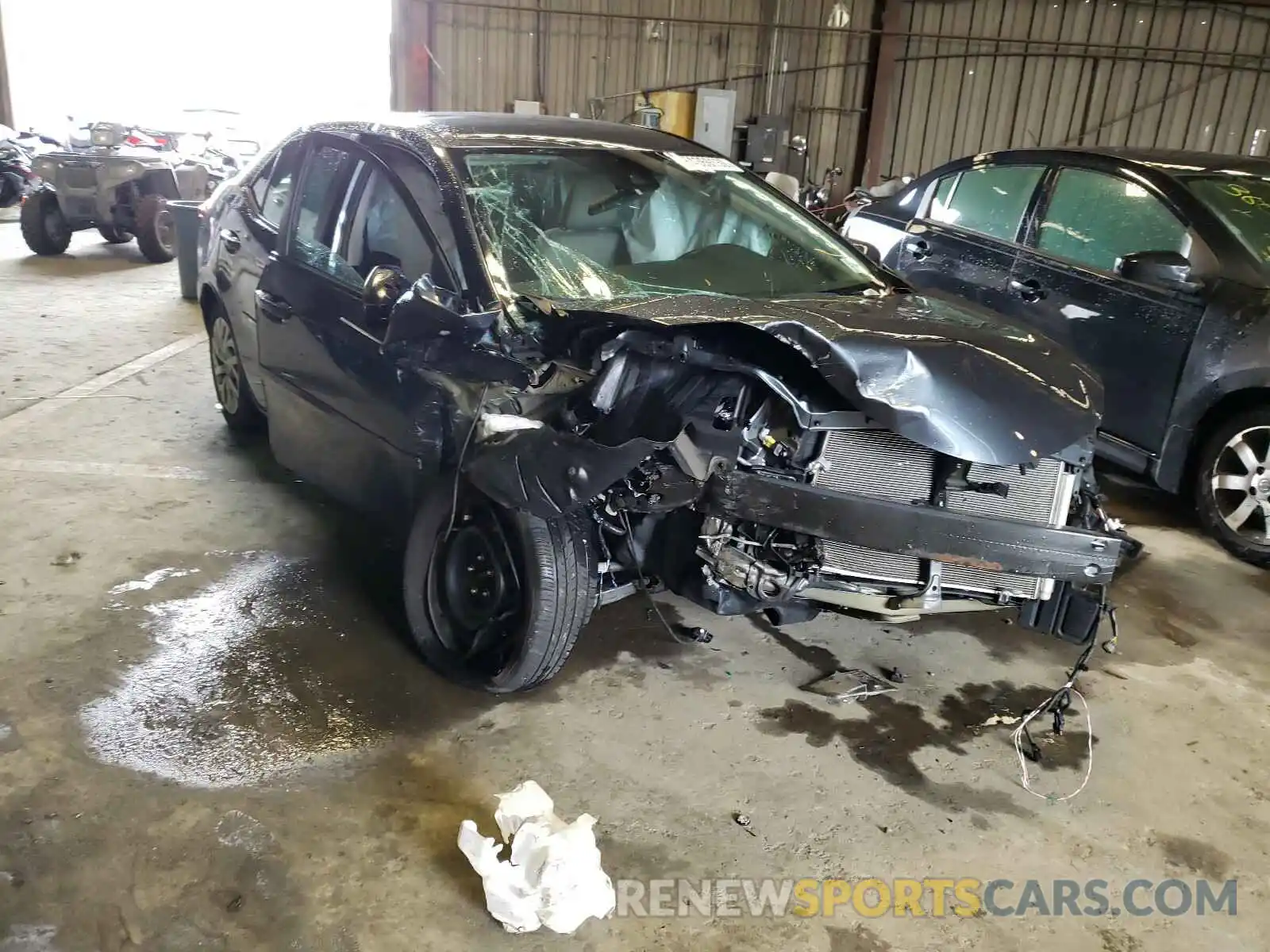 1 Photograph of a damaged car 2T1BURHE3KC153188 TOYOTA COROLLA 2019