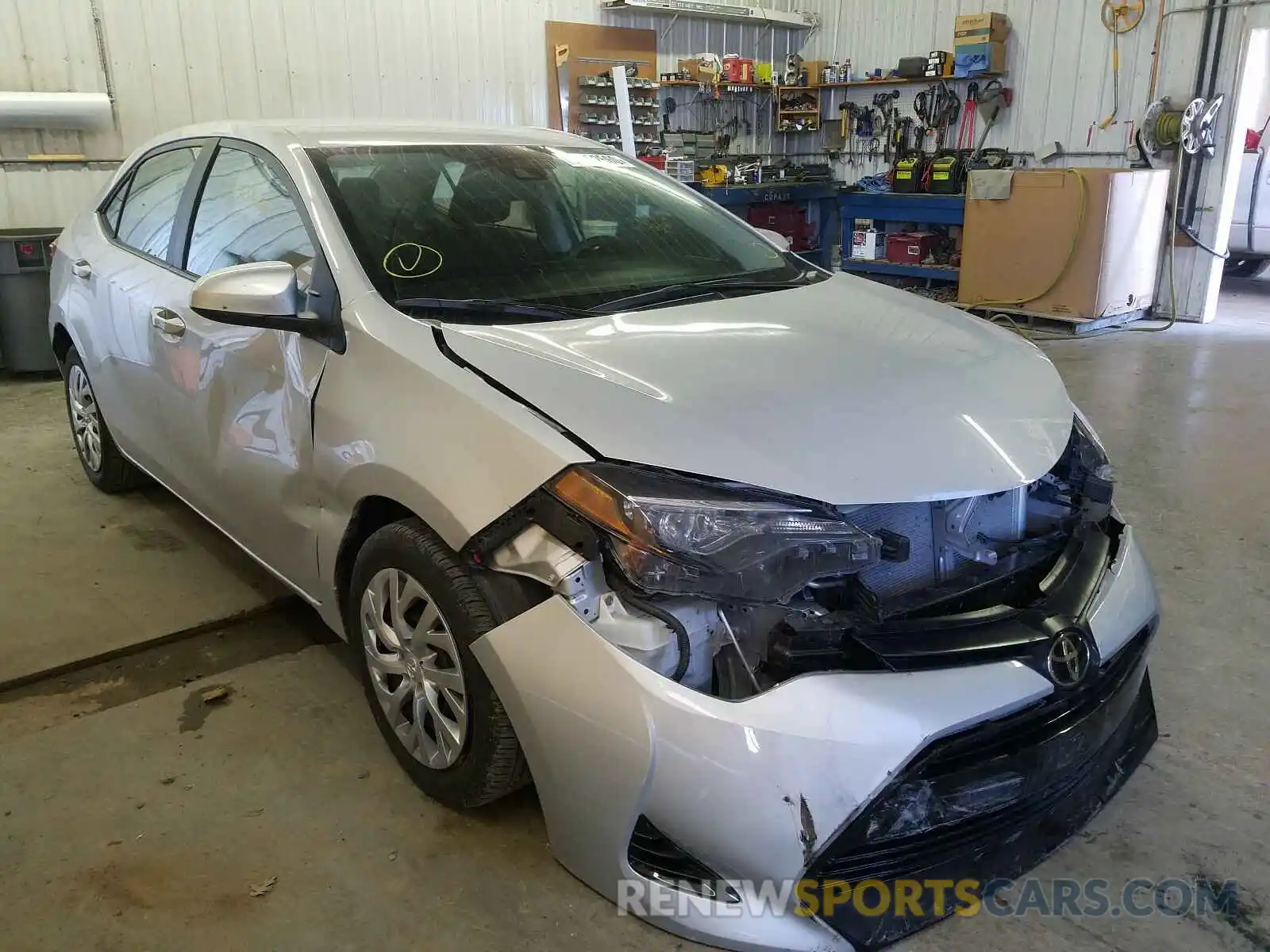 1 Photograph of a damaged car 2T1BURHE3KC153675 TOYOTA COROLLA 2019