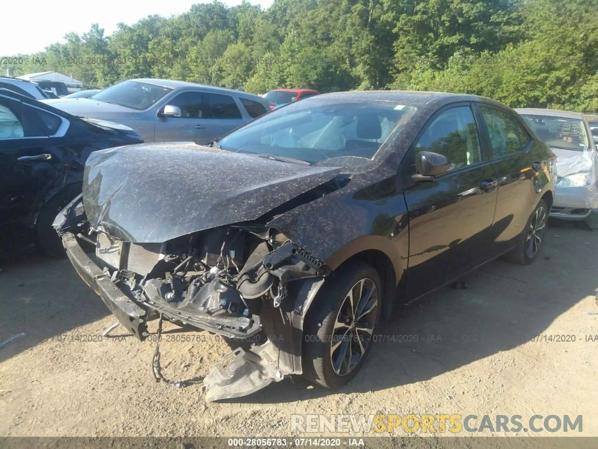 2 Photograph of a damaged car 2T1BURHE3KC153837 TOYOTA COROLLA 2019