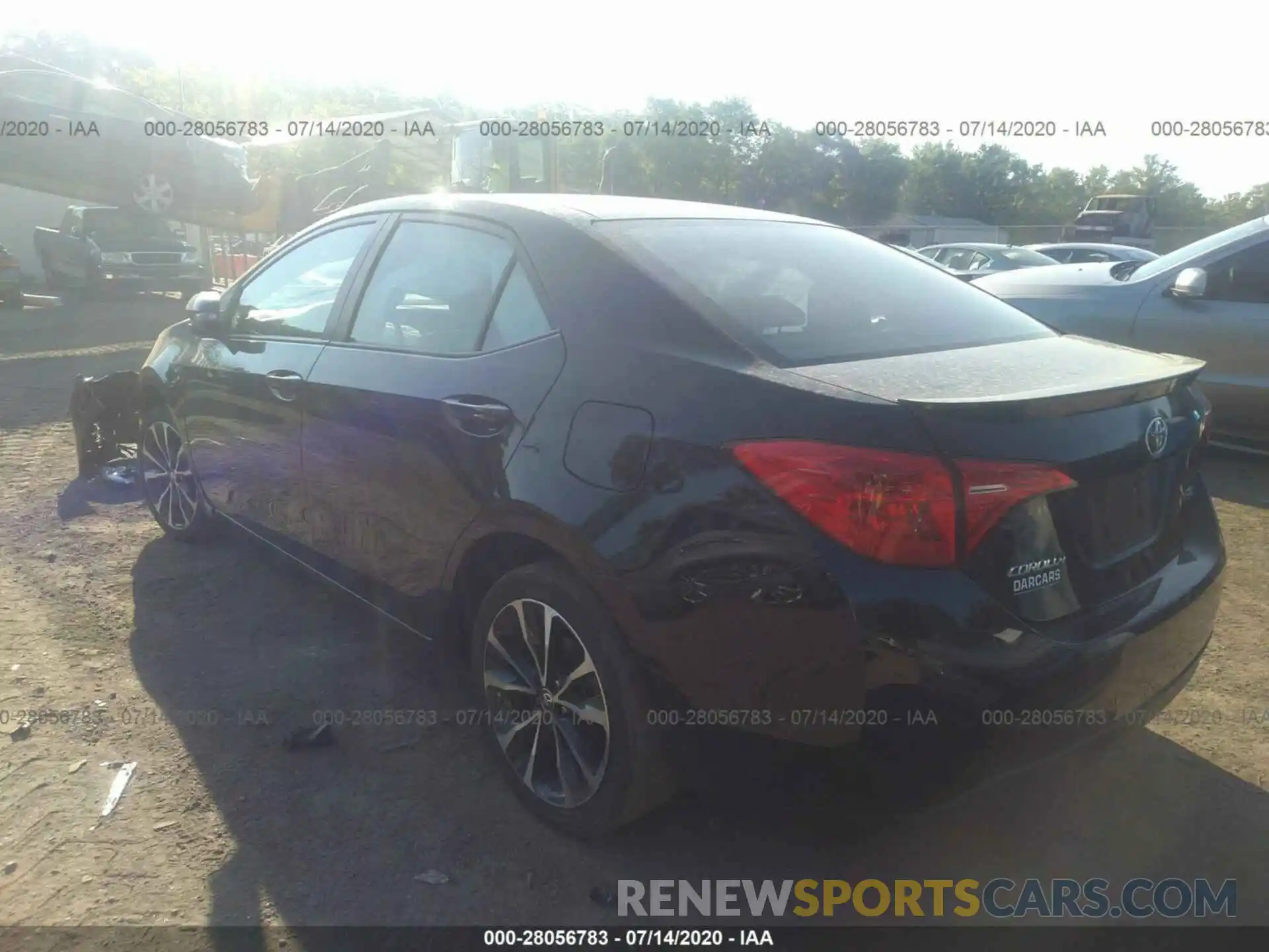 3 Photograph of a damaged car 2T1BURHE3KC153837 TOYOTA COROLLA 2019