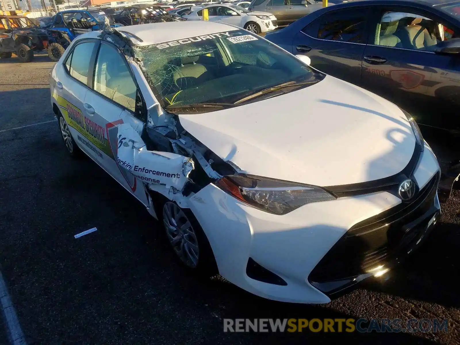 1 Photograph of a damaged car 2T1BURHE3KC154535 TOYOTA COROLLA 2019