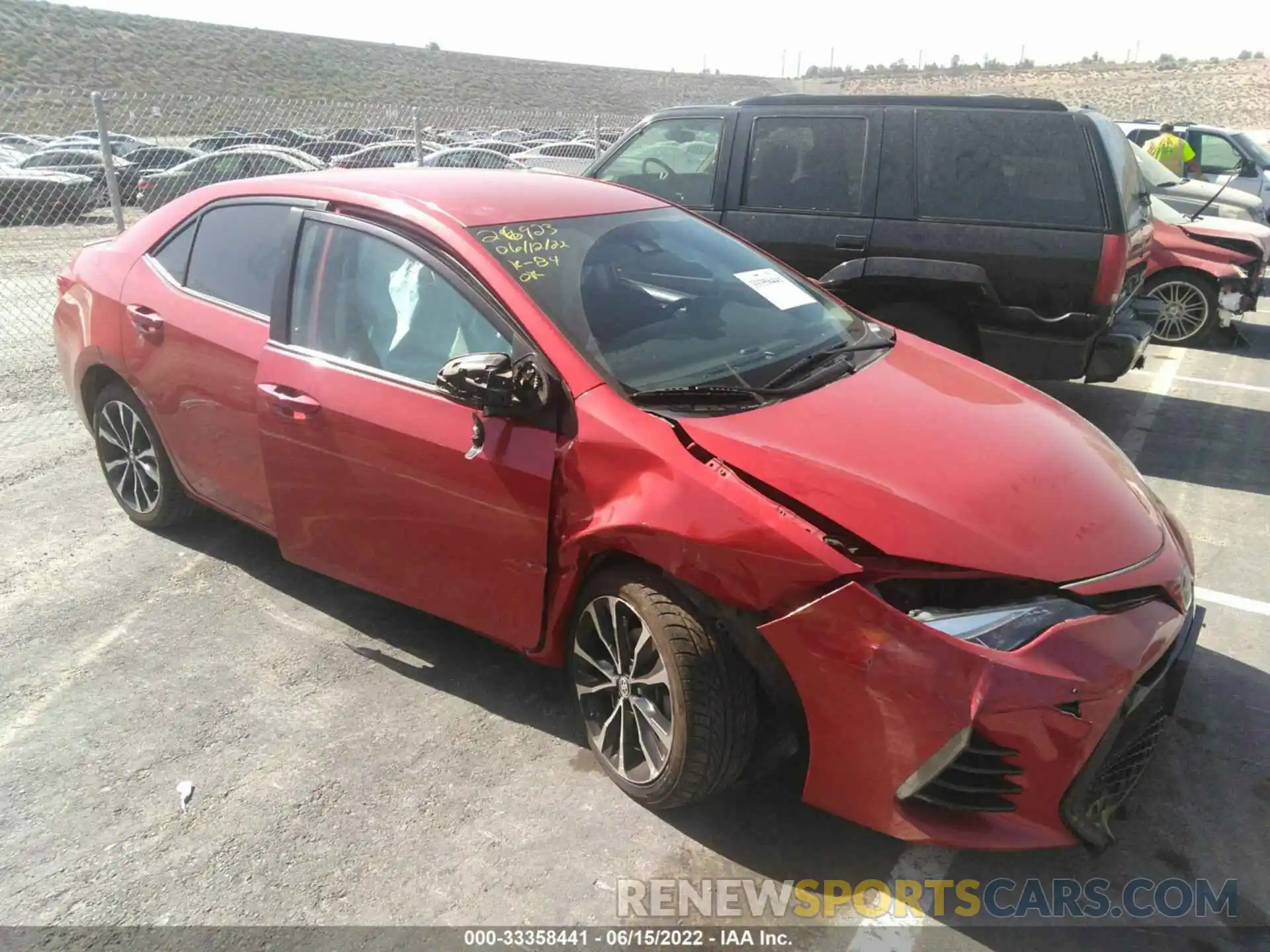 1 Photograph of a damaged car 2T1BURHE3KC155278 TOYOTA COROLLA 2019