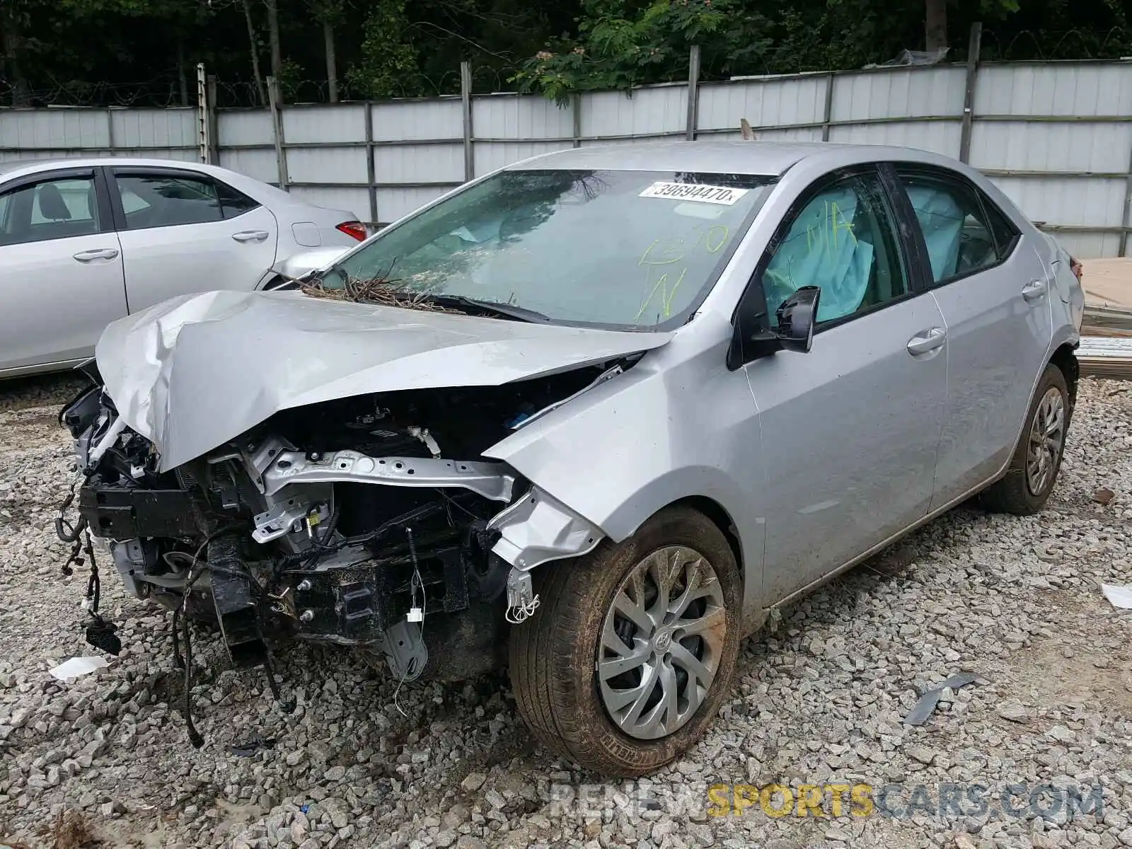 2 Photograph of a damaged car 2T1BURHE3KC155345 TOYOTA COROLLA 2019