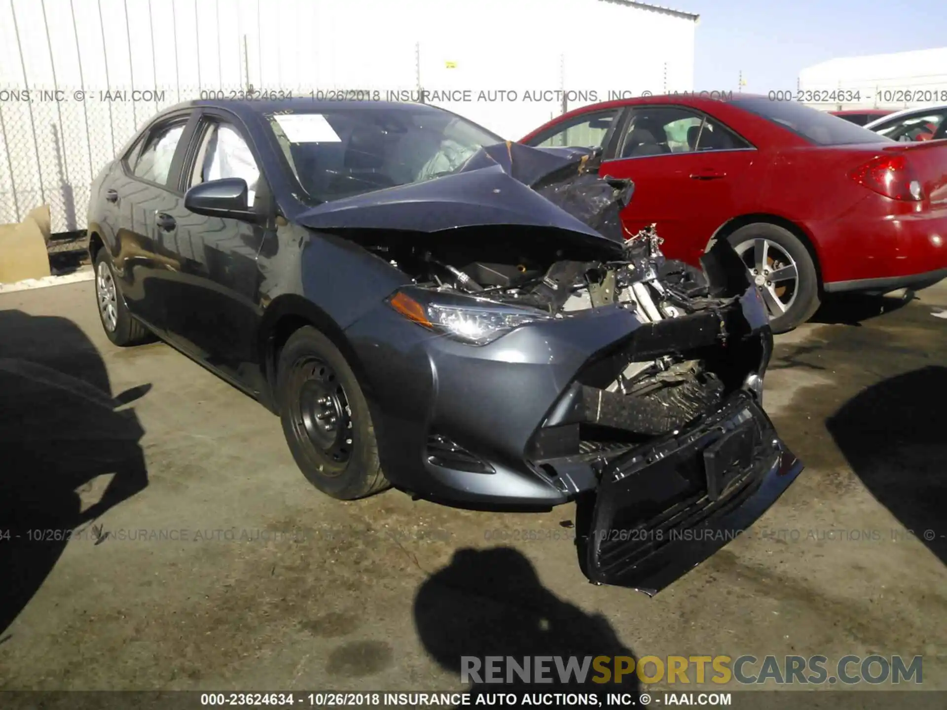 1 Photograph of a damaged car 2T1BURHE3KC155619 Toyota Corolla 2019