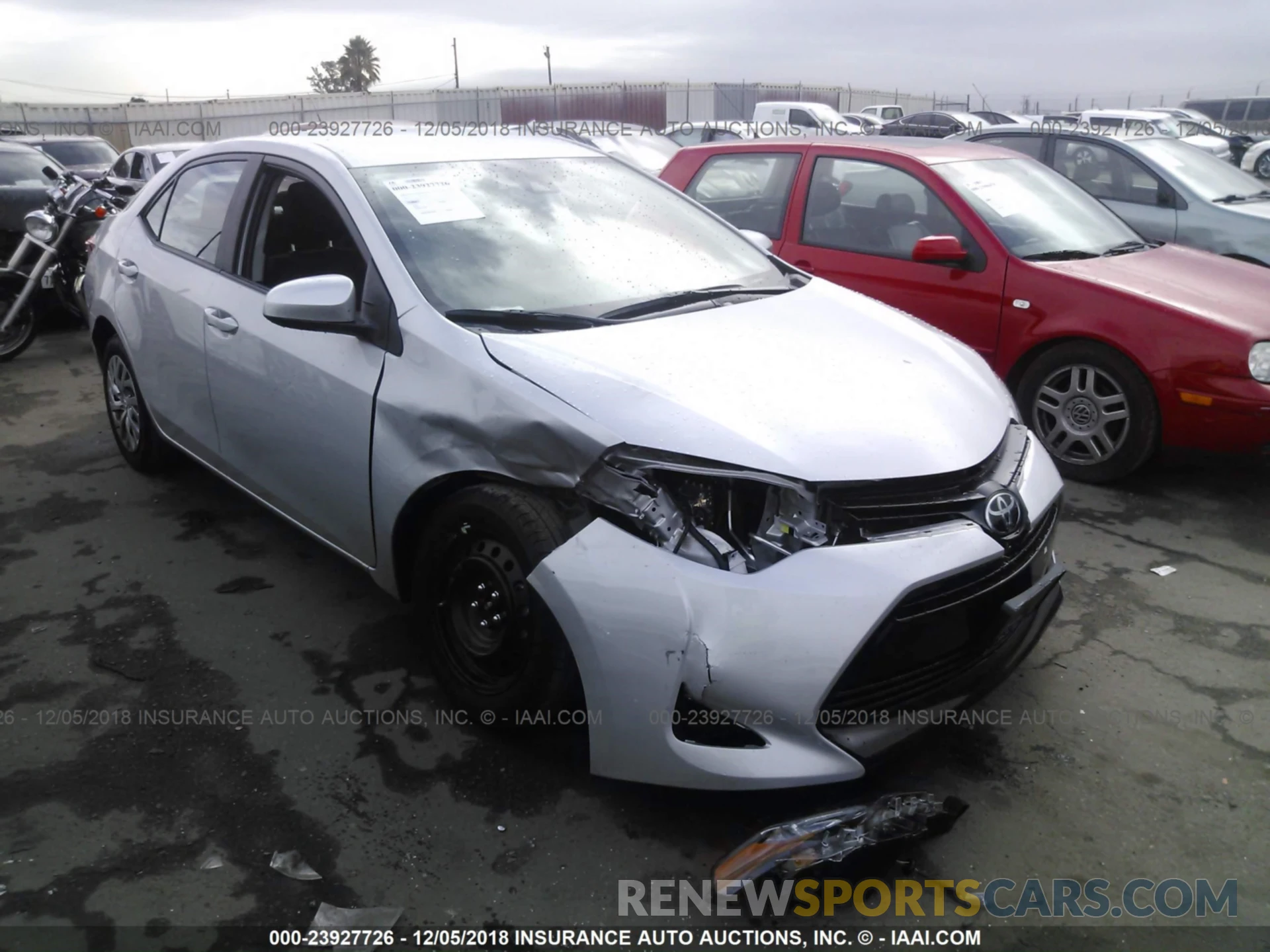 1 Photograph of a damaged car 2T1BURHE3KC156253 TOYOTA COROLLA 2019