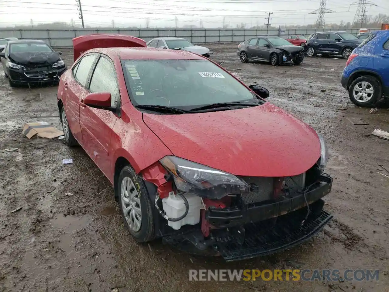 1 Photograph of a damaged car 2T1BURHE3KC156267 TOYOTA COROLLA 2019