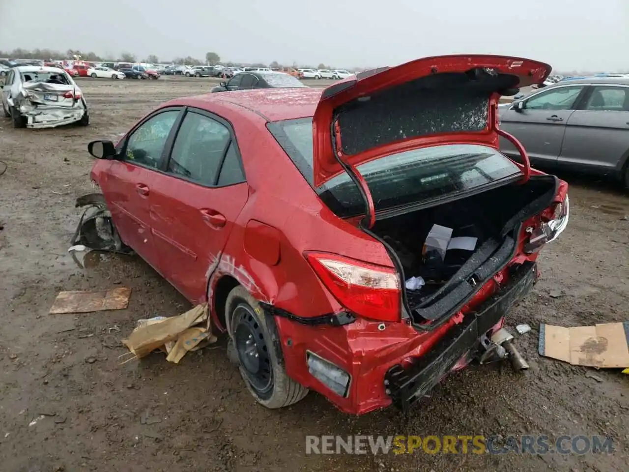 3 Photograph of a damaged car 2T1BURHE3KC156267 TOYOTA COROLLA 2019