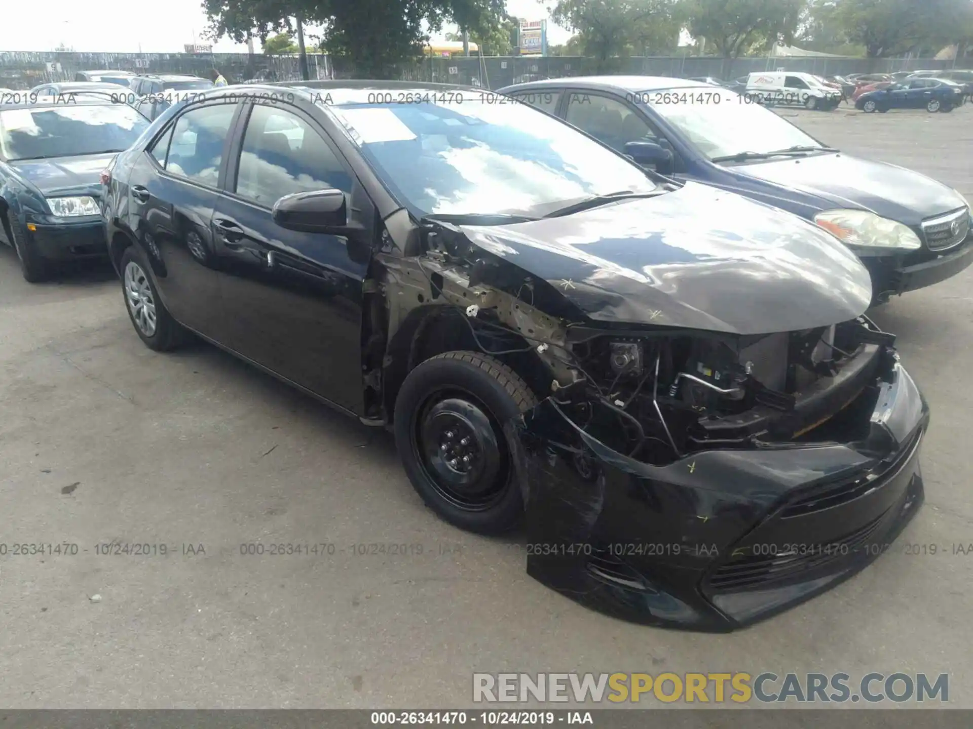 1 Photograph of a damaged car 2T1BURHE3KC156804 TOYOTA COROLLA 2019