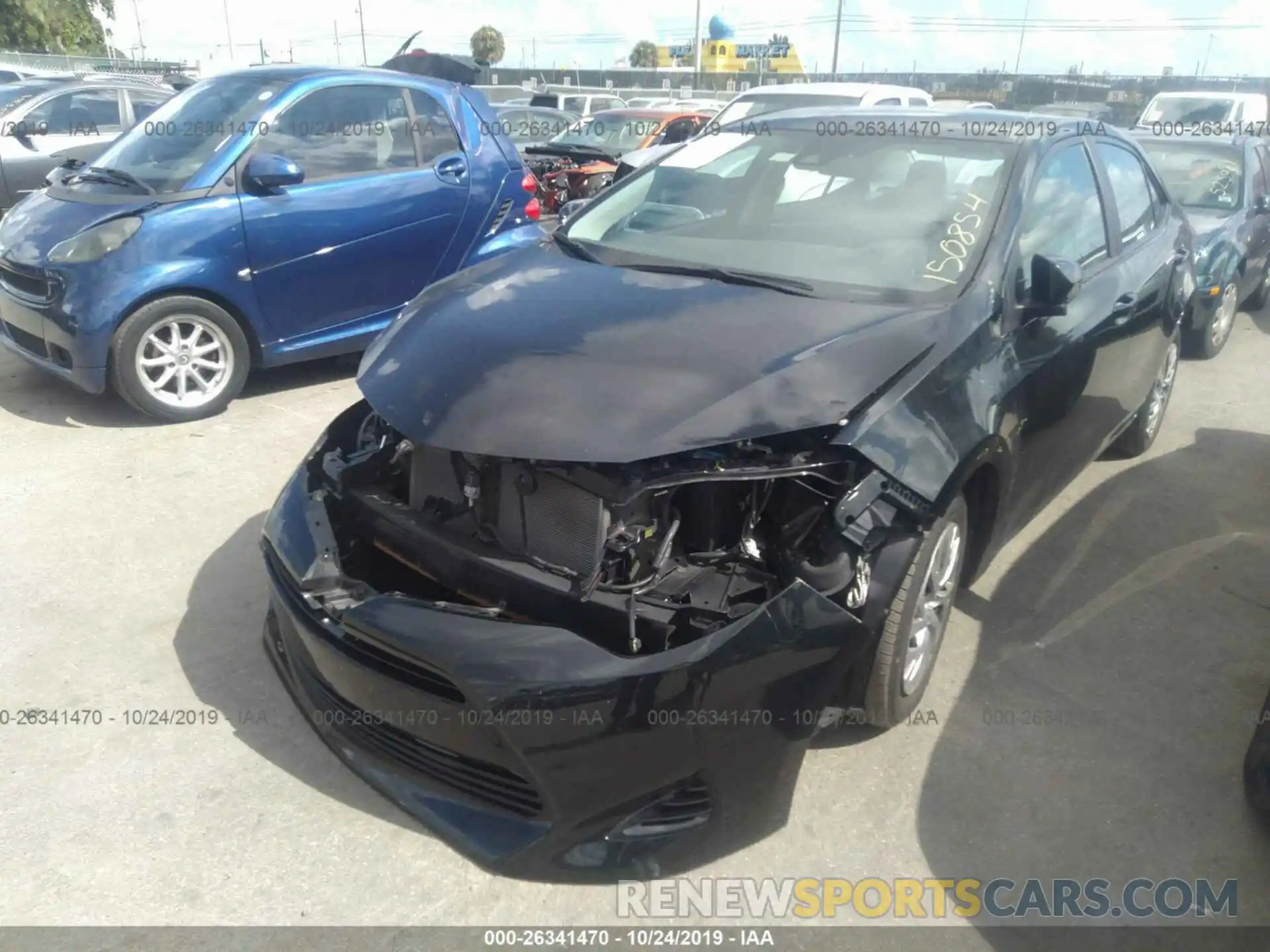 2 Photograph of a damaged car 2T1BURHE3KC156804 TOYOTA COROLLA 2019