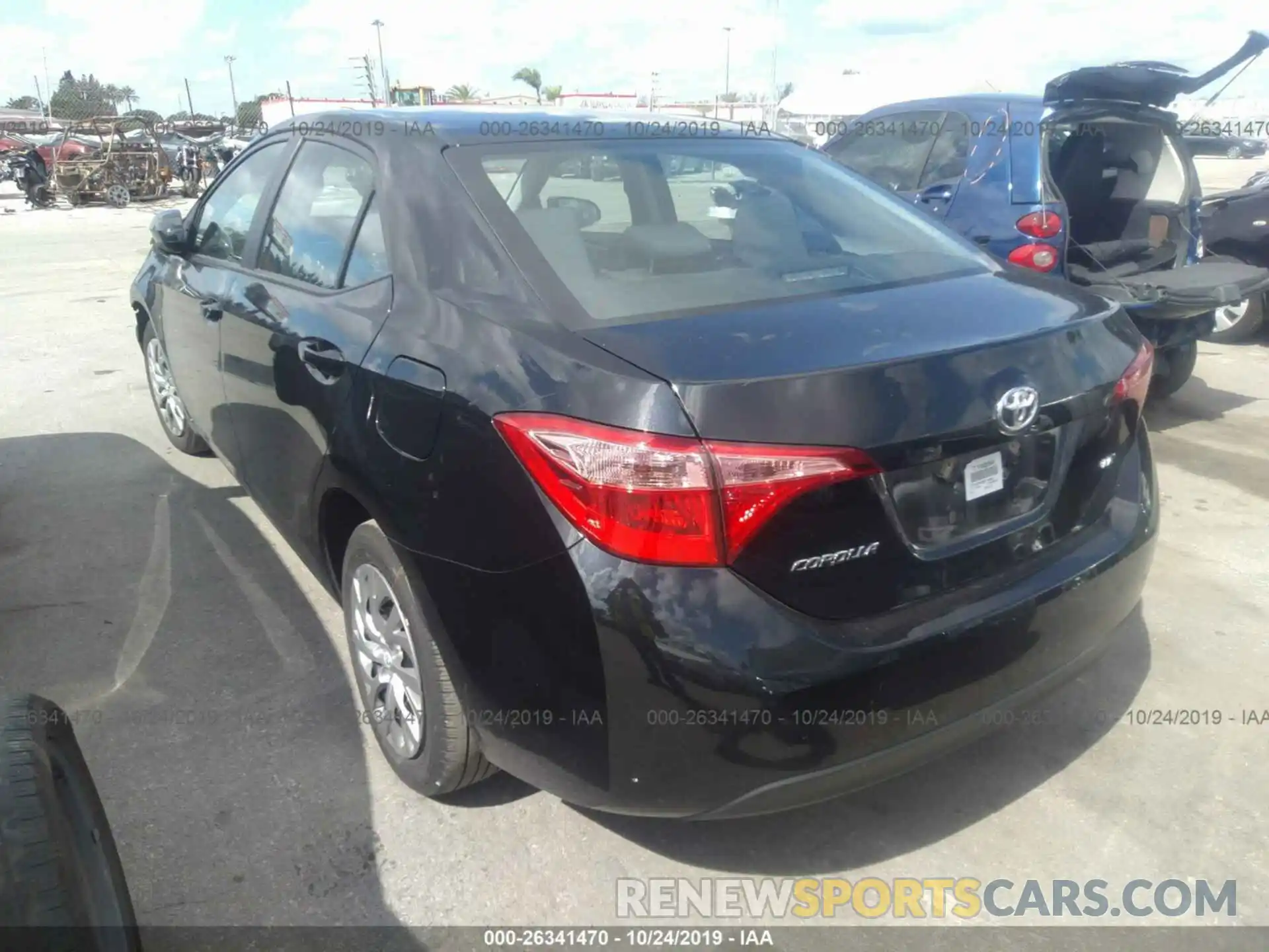 3 Photograph of a damaged car 2T1BURHE3KC156804 TOYOTA COROLLA 2019