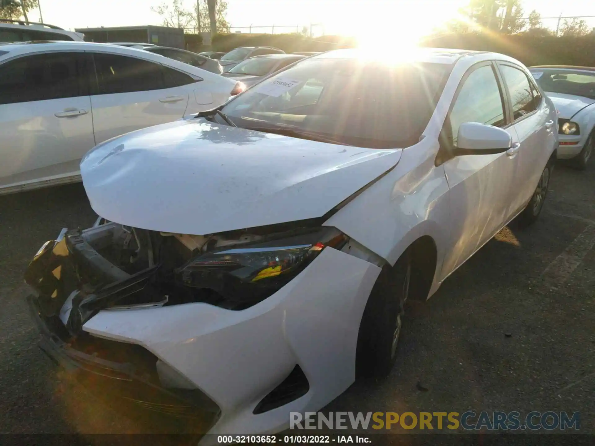 2 Photograph of a damaged car 2T1BURHE3KC156933 TOYOTA COROLLA 2019