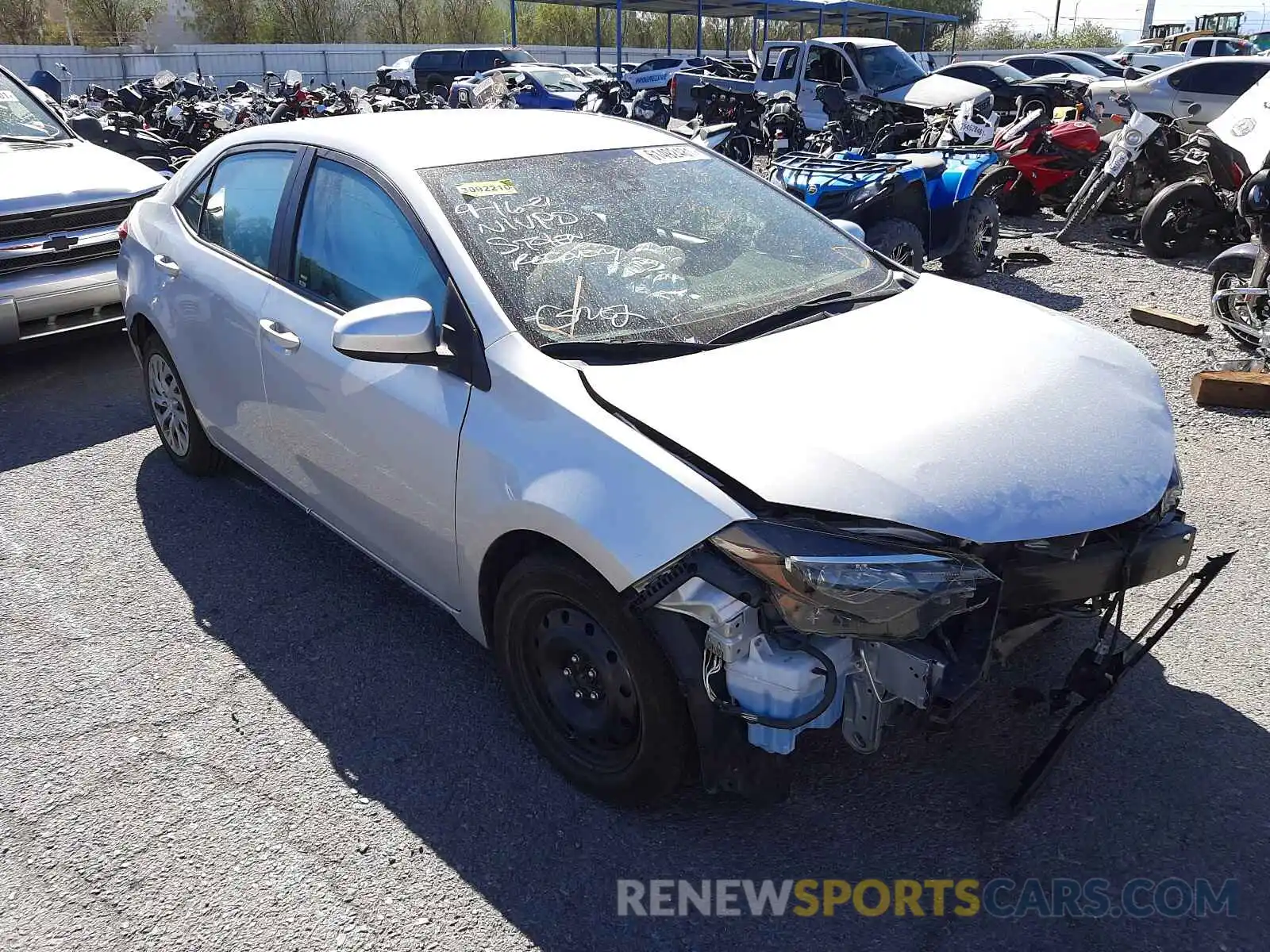 1 Photograph of a damaged car 2T1BURHE3KC157158 TOYOTA COROLLA 2019