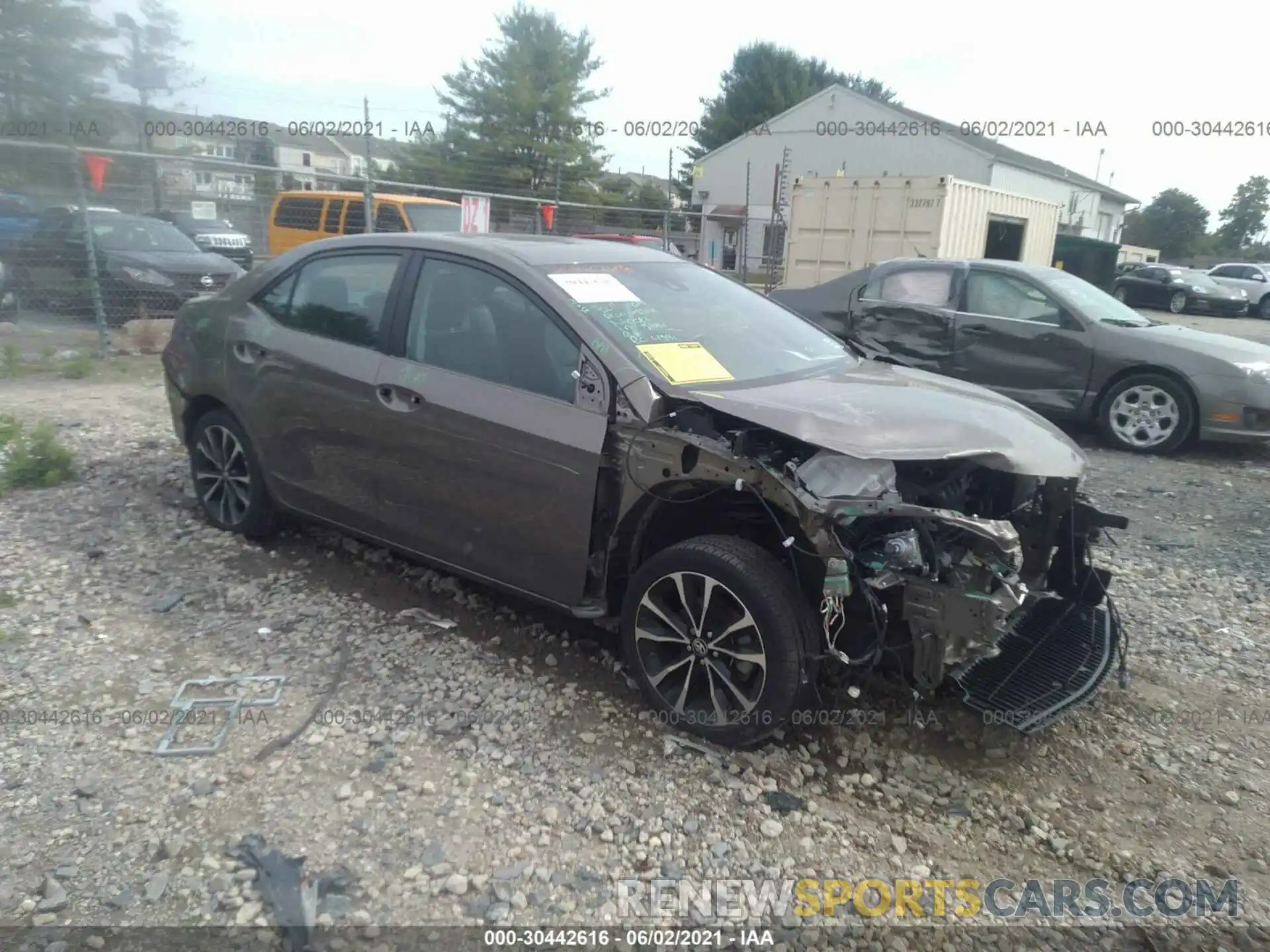 1 Photograph of a damaged car 2T1BURHE3KC157192 TOYOTA COROLLA 2019