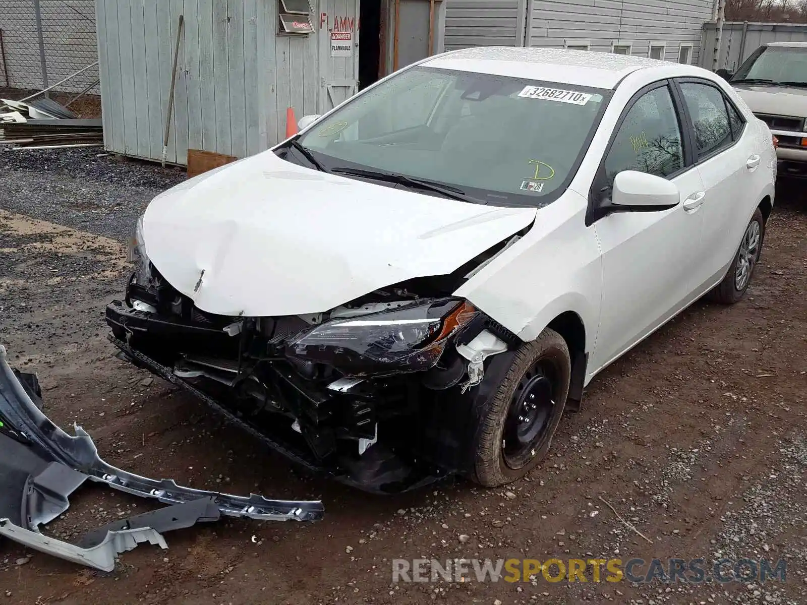 2 Photograph of a damaged car 2T1BURHE3KC158021 TOYOTA COROLLA 2019