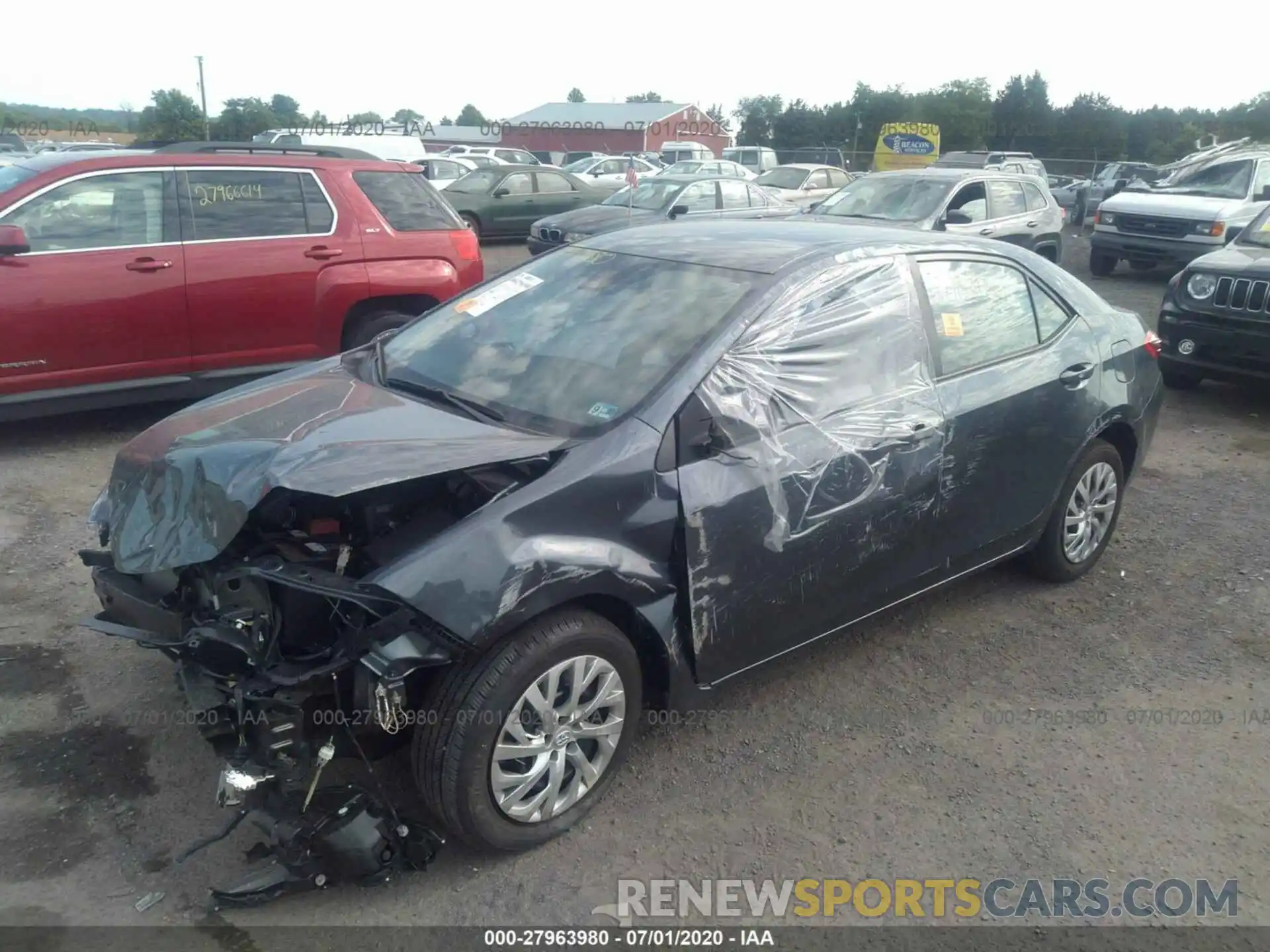 2 Photograph of a damaged car 2T1BURHE3KC158066 TOYOTA COROLLA 2019