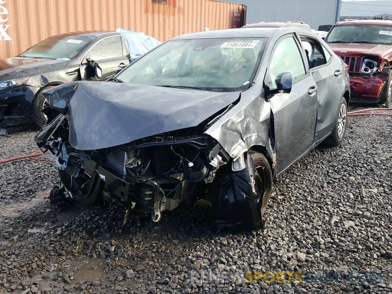 2 Photograph of a damaged car 2T1BURHE3KC158312 TOYOTA COROLLA 2019