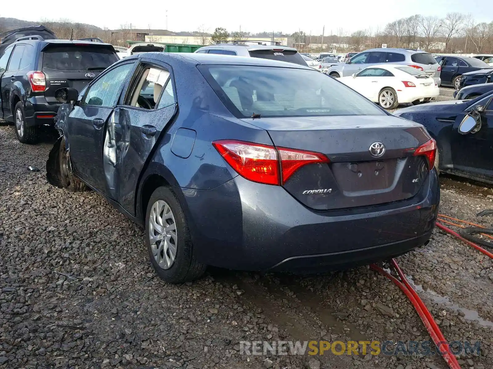 3 Photograph of a damaged car 2T1BURHE3KC158312 TOYOTA COROLLA 2019