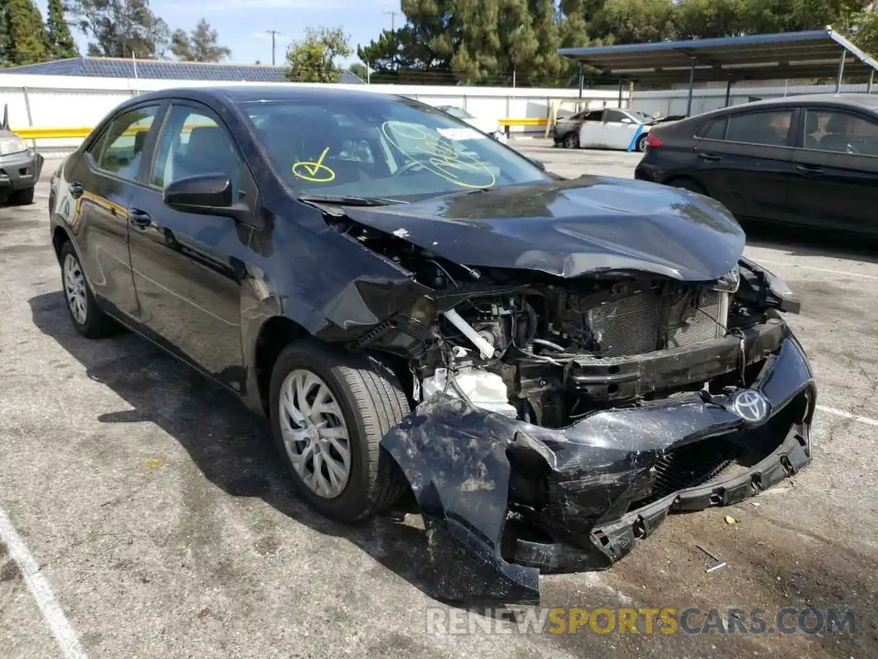 1 Photograph of a damaged car 2T1BURHE3KC158360 TOYOTA COROLLA 2019