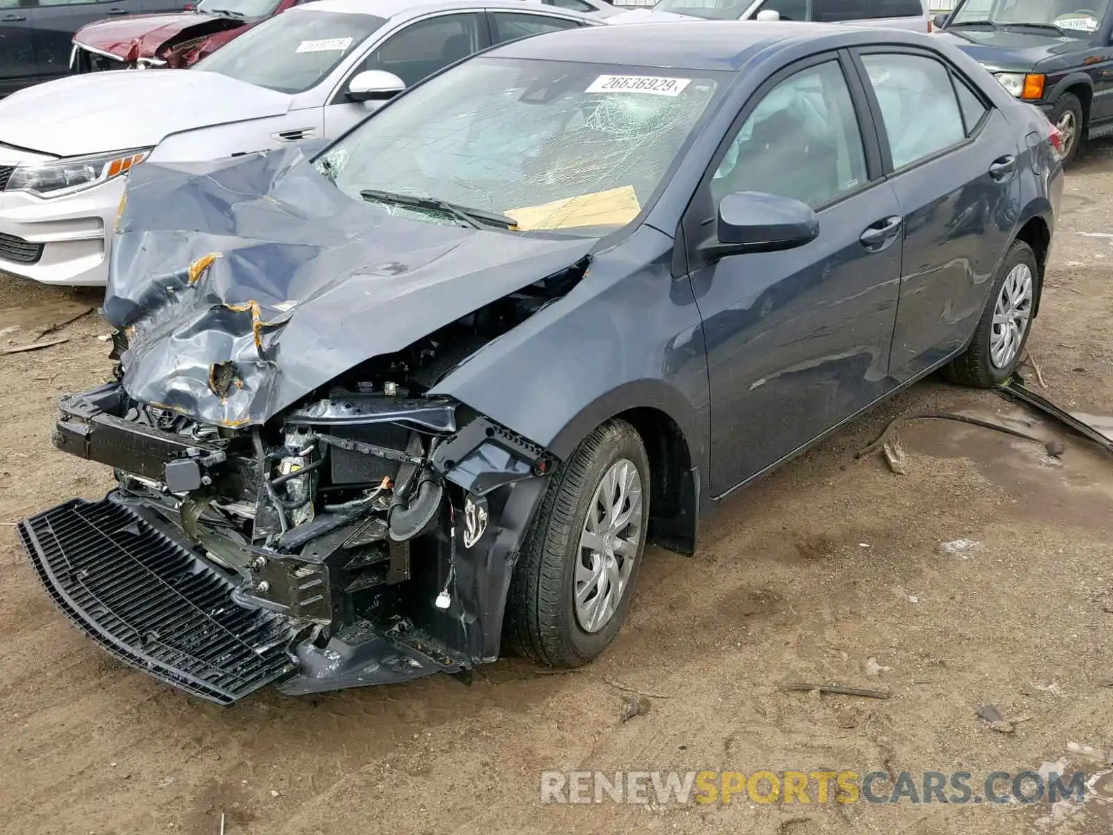 2 Photograph of a damaged car 2T1BURHE3KC158522 TOYOTA COROLLA 2019