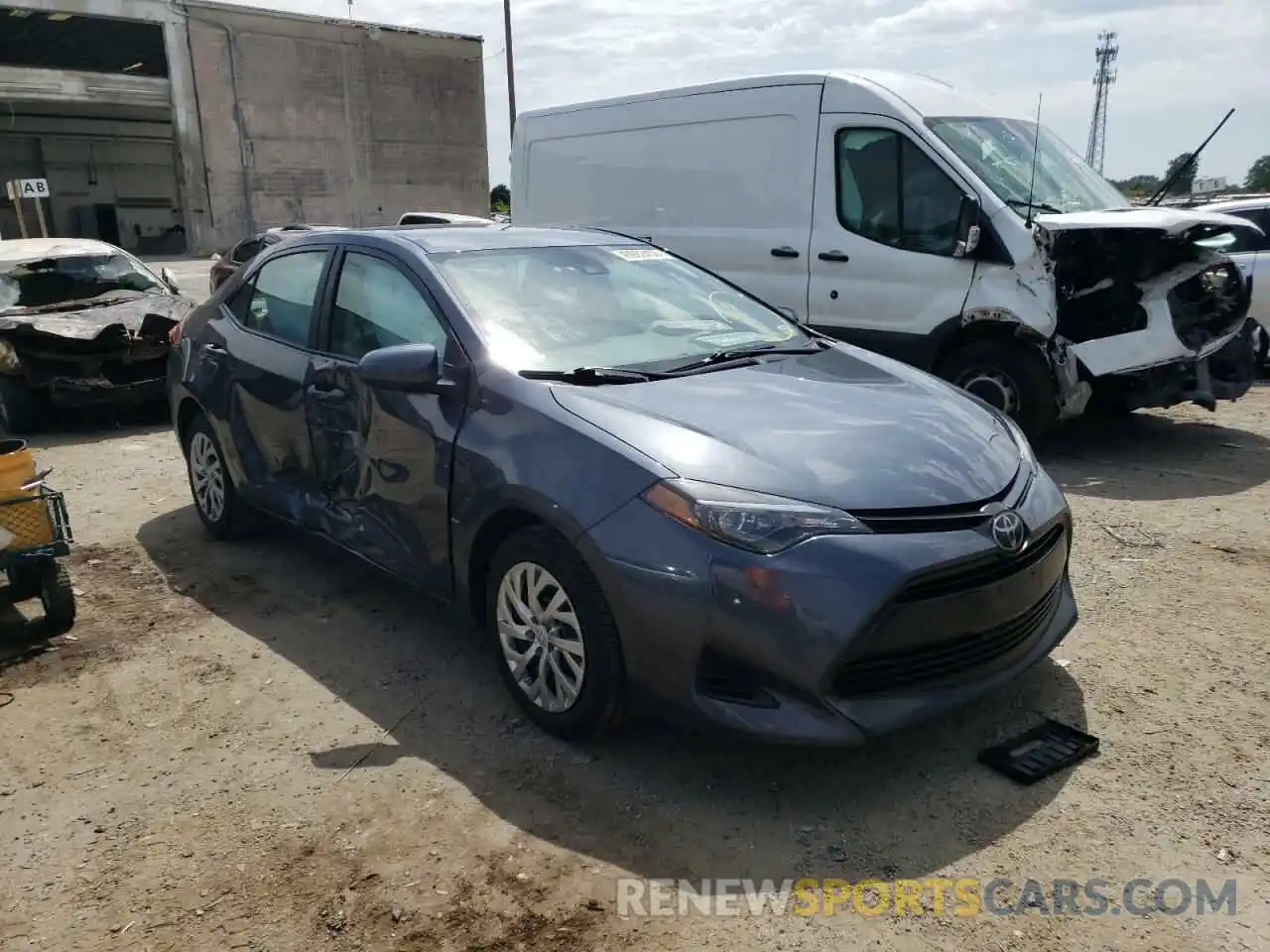 1 Photograph of a damaged car 2T1BURHE3KC158794 TOYOTA COROLLA 2019