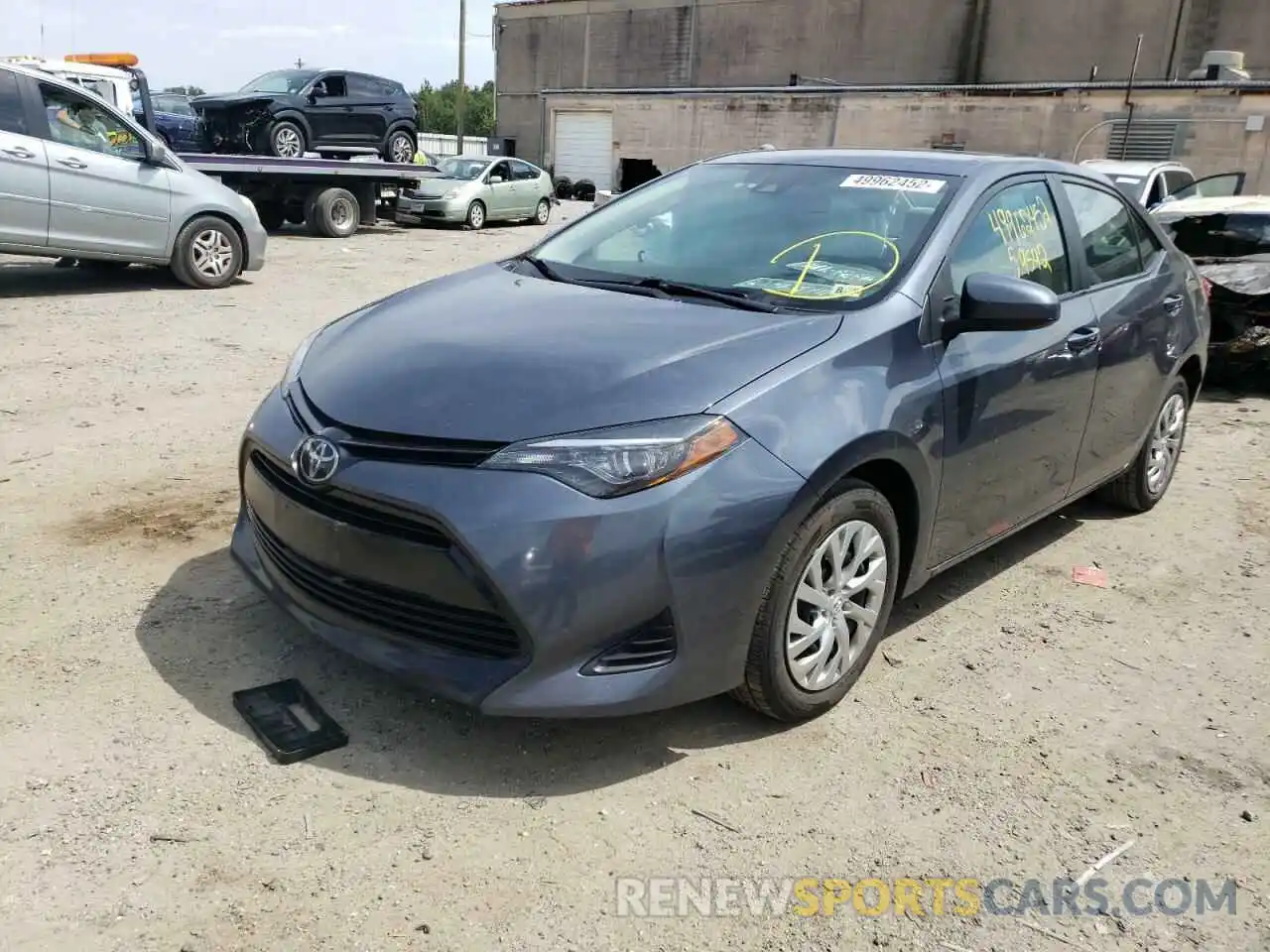 2 Photograph of a damaged car 2T1BURHE3KC158794 TOYOTA COROLLA 2019