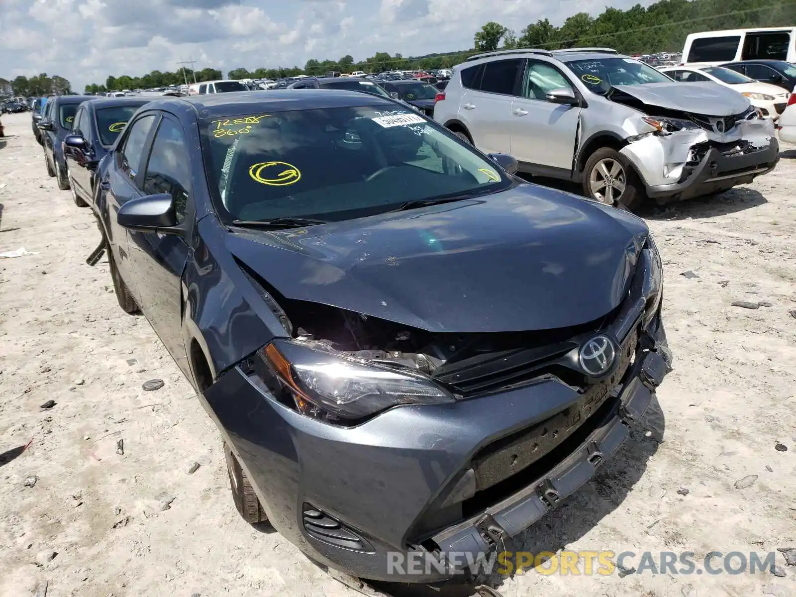 1 Photograph of a damaged car 2T1BURHE3KC159136 TOYOTA COROLLA 2019