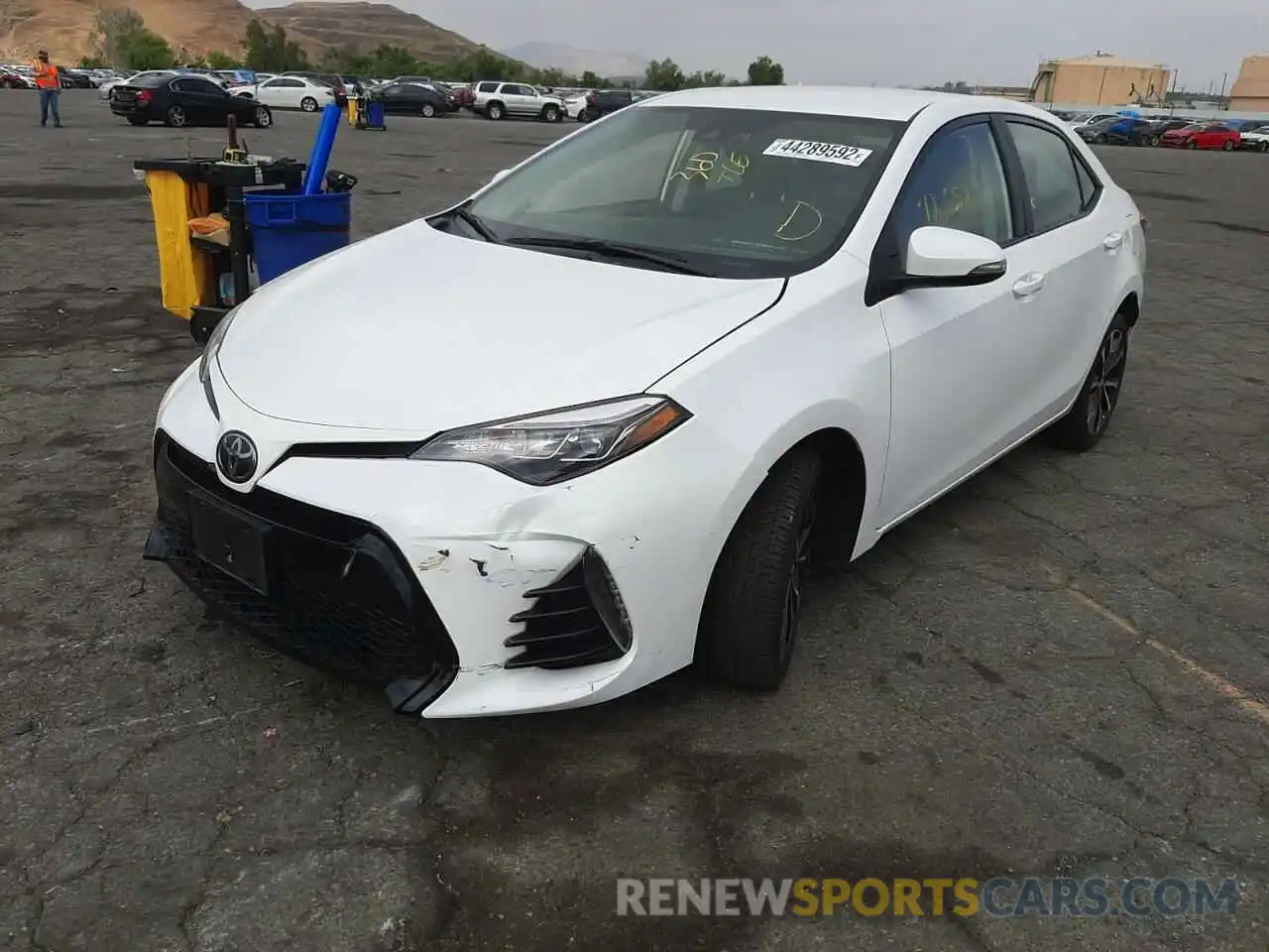 2 Photograph of a damaged car 2T1BURHE3KC159394 TOYOTA COROLLA 2019