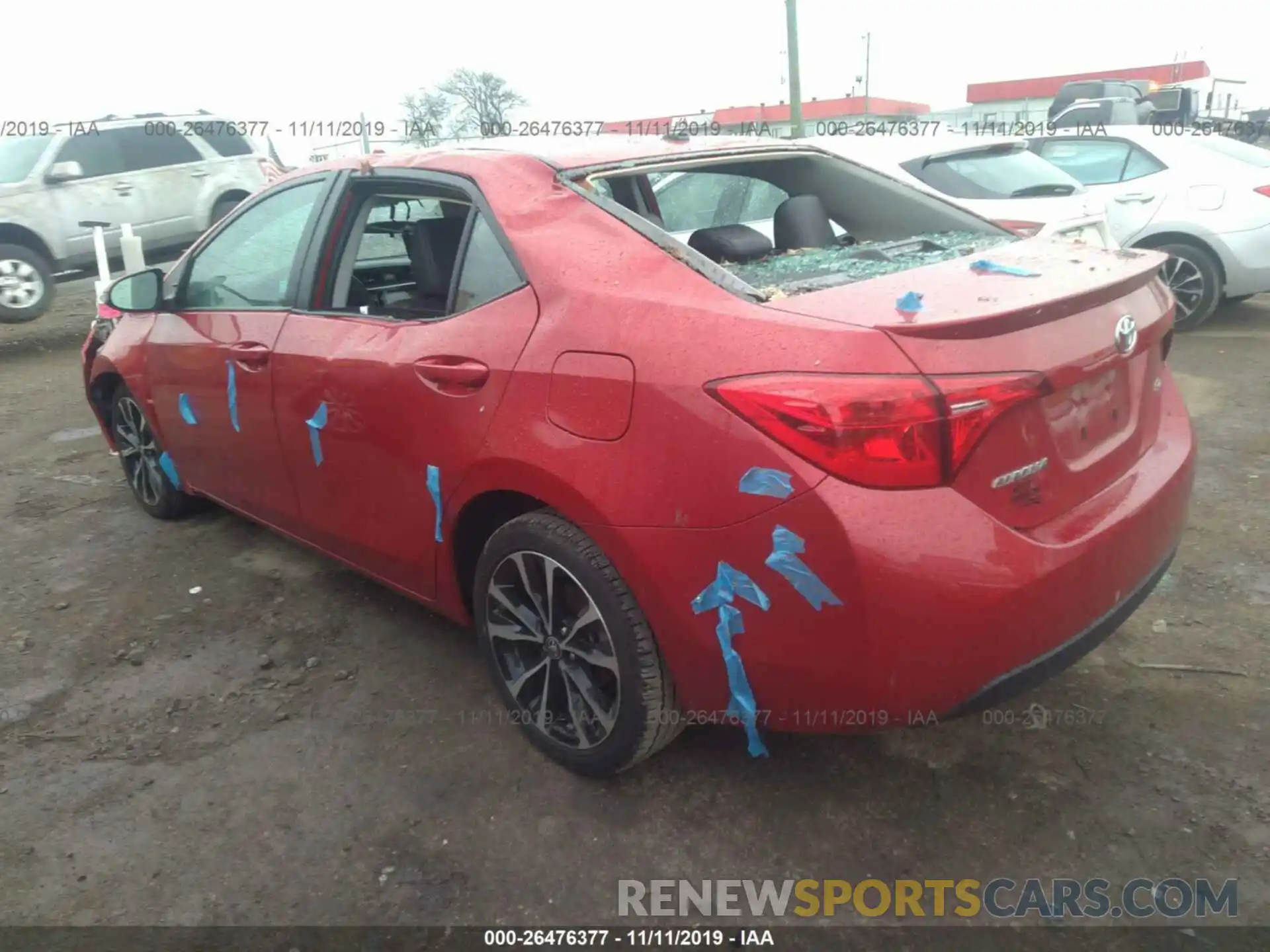 3 Photograph of a damaged car 2T1BURHE3KC160111 TOYOTA COROLLA 2019