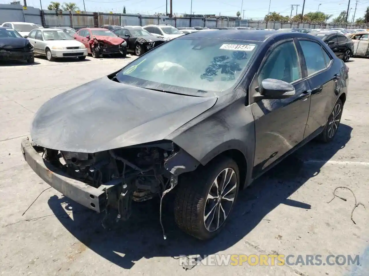 2 Photograph of a damaged car 2T1BURHE3KC160688 TOYOTA COROLLA 2019