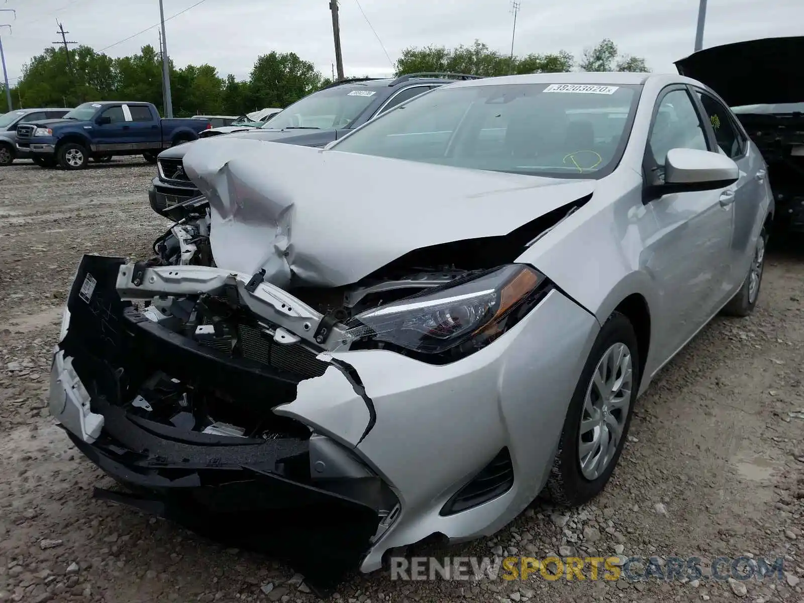 2 Photograph of a damaged car 2T1BURHE3KC160884 TOYOTA COROLLA 2019