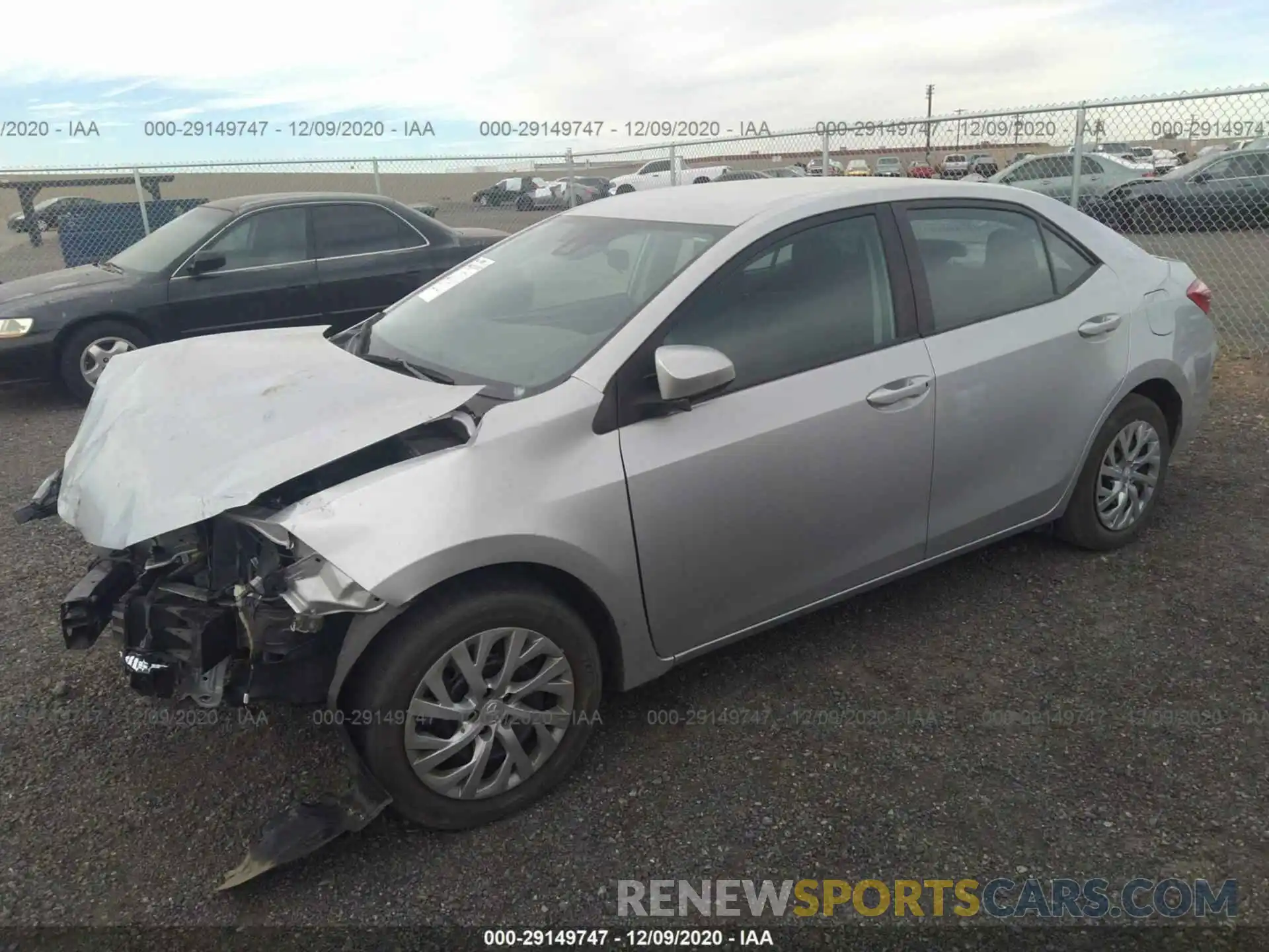 2 Photograph of a damaged car 2T1BURHE3KC160934 TOYOTA COROLLA 2019