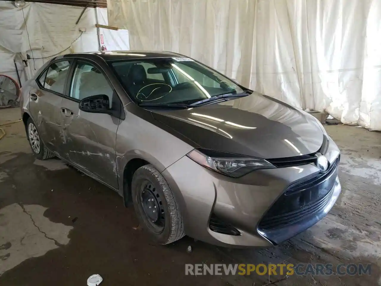 1 Photograph of a damaged car 2T1BURHE3KC162795 TOYOTA COROLLA 2019