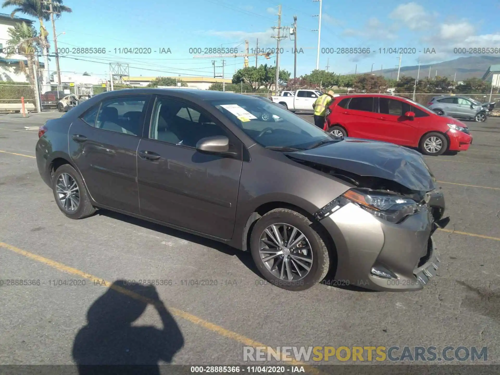 1 Photograph of a damaged car 2T1BURHE3KC162859 TOYOTA COROLLA 2019