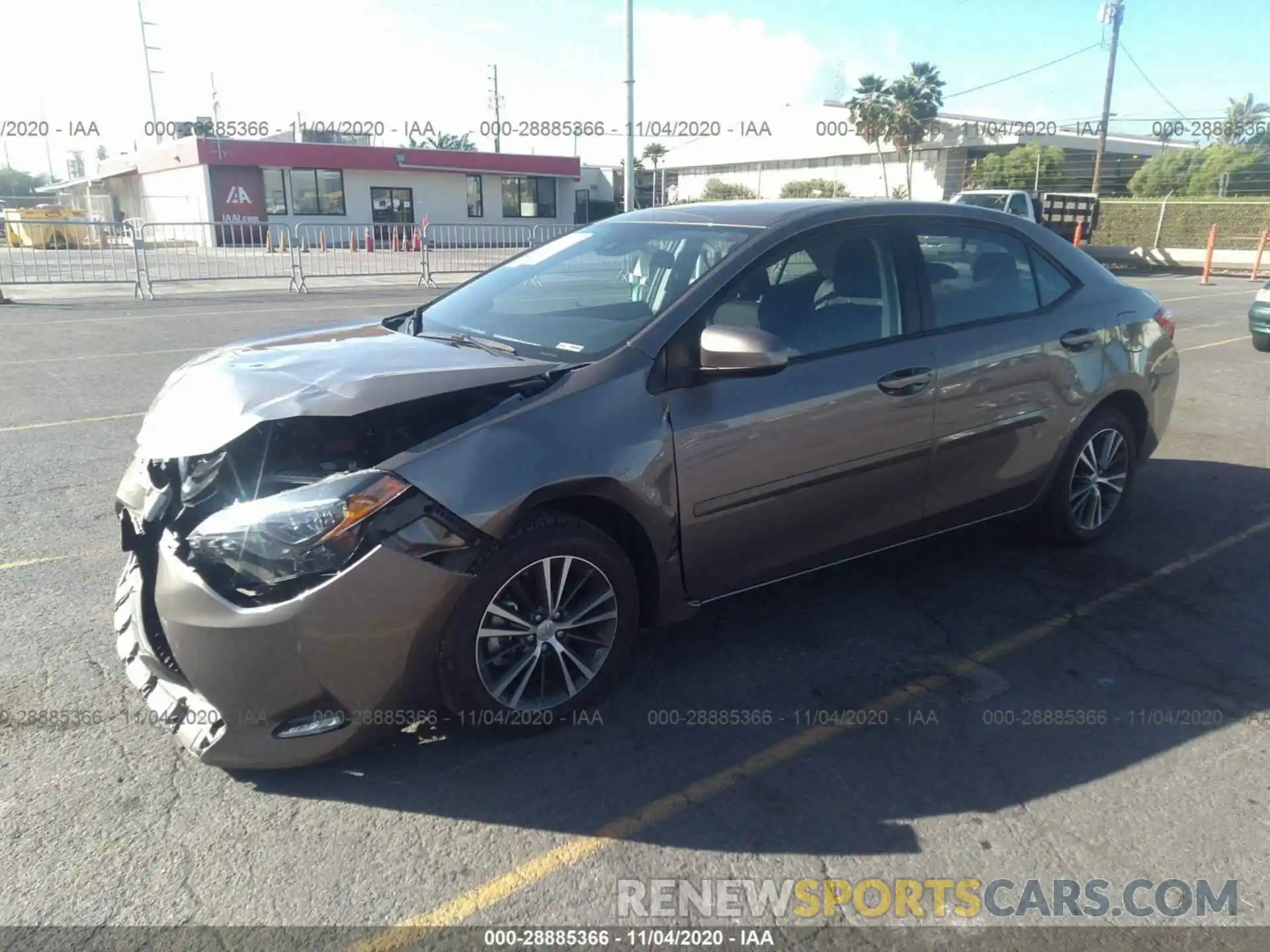 2 Photograph of a damaged car 2T1BURHE3KC162859 TOYOTA COROLLA 2019