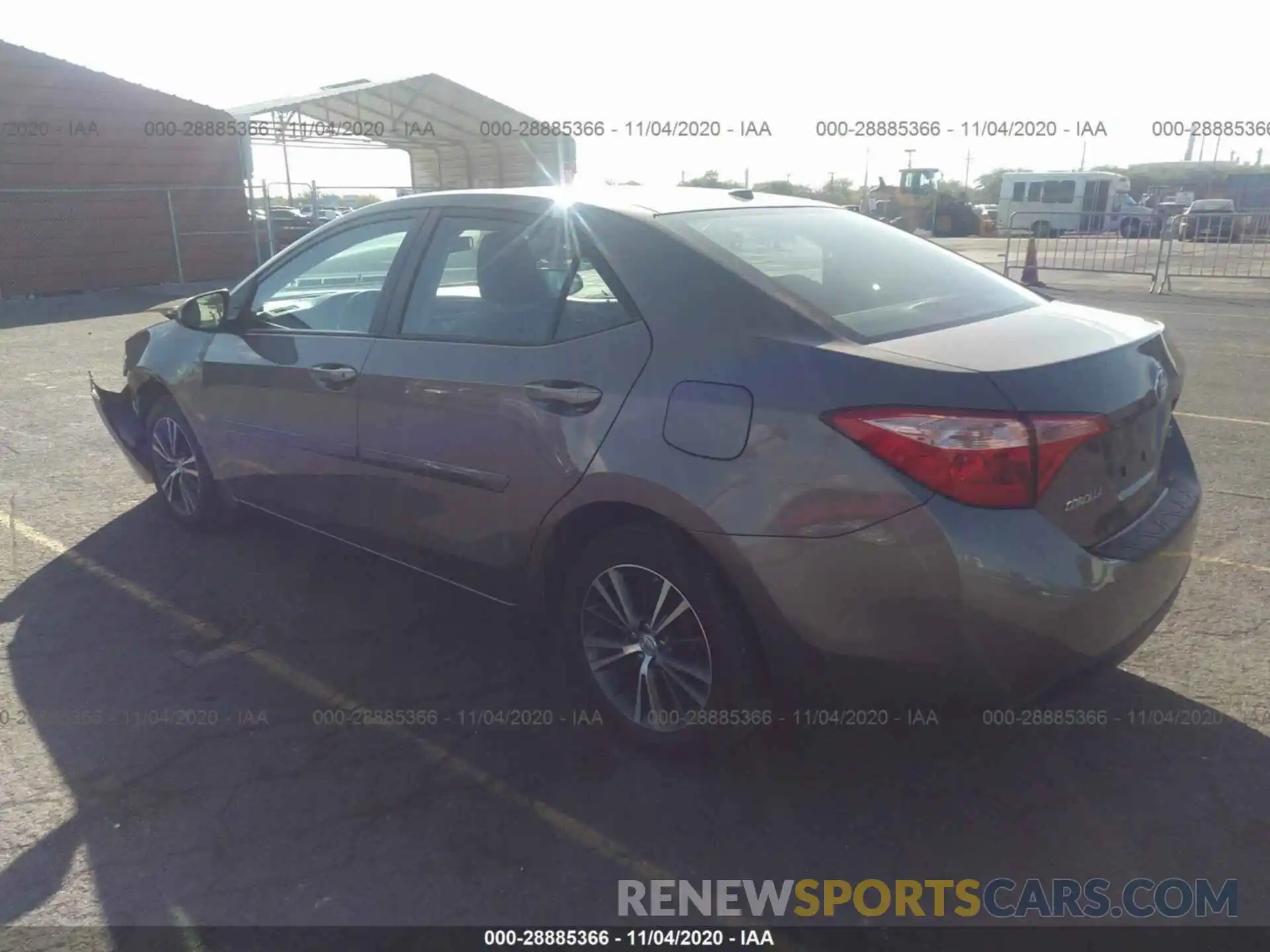 3 Photograph of a damaged car 2T1BURHE3KC162859 TOYOTA COROLLA 2019