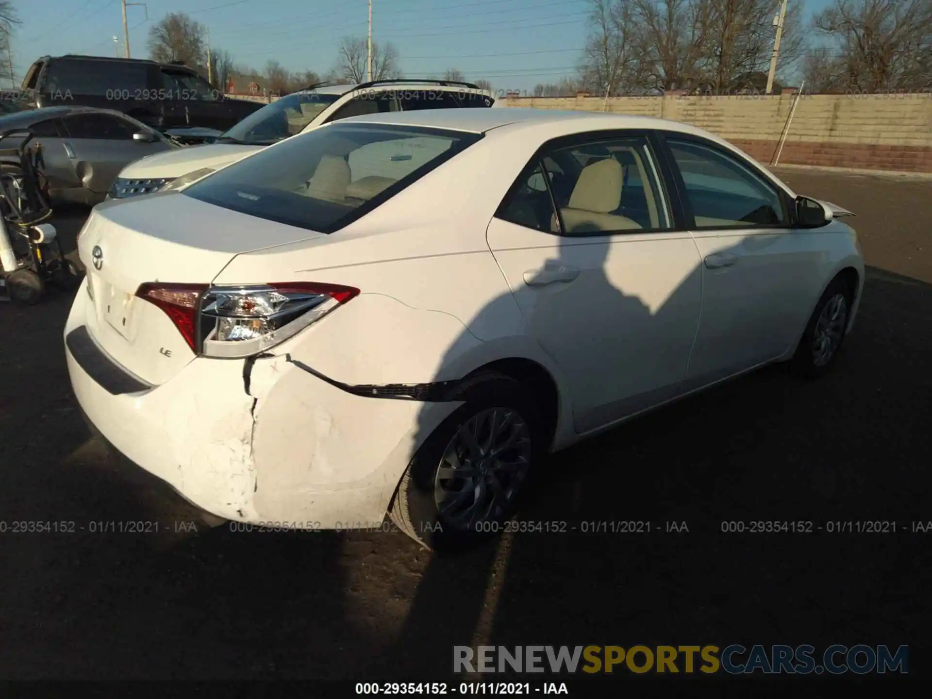 4 Photograph of a damaged car 2T1BURHE3KC162893 TOYOTA COROLLA 2019