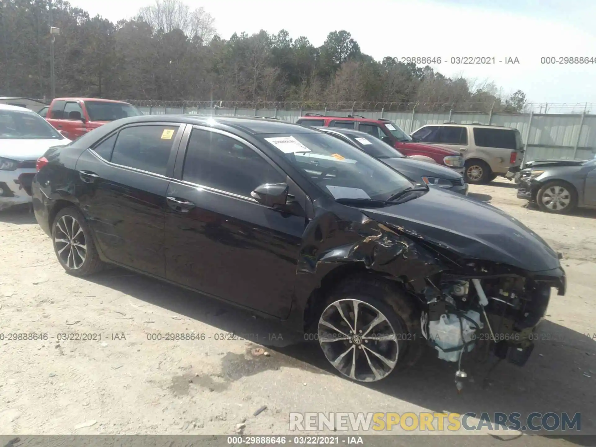 1 Photograph of a damaged car 2T1BURHE3KC163056 TOYOTA COROLLA 2019