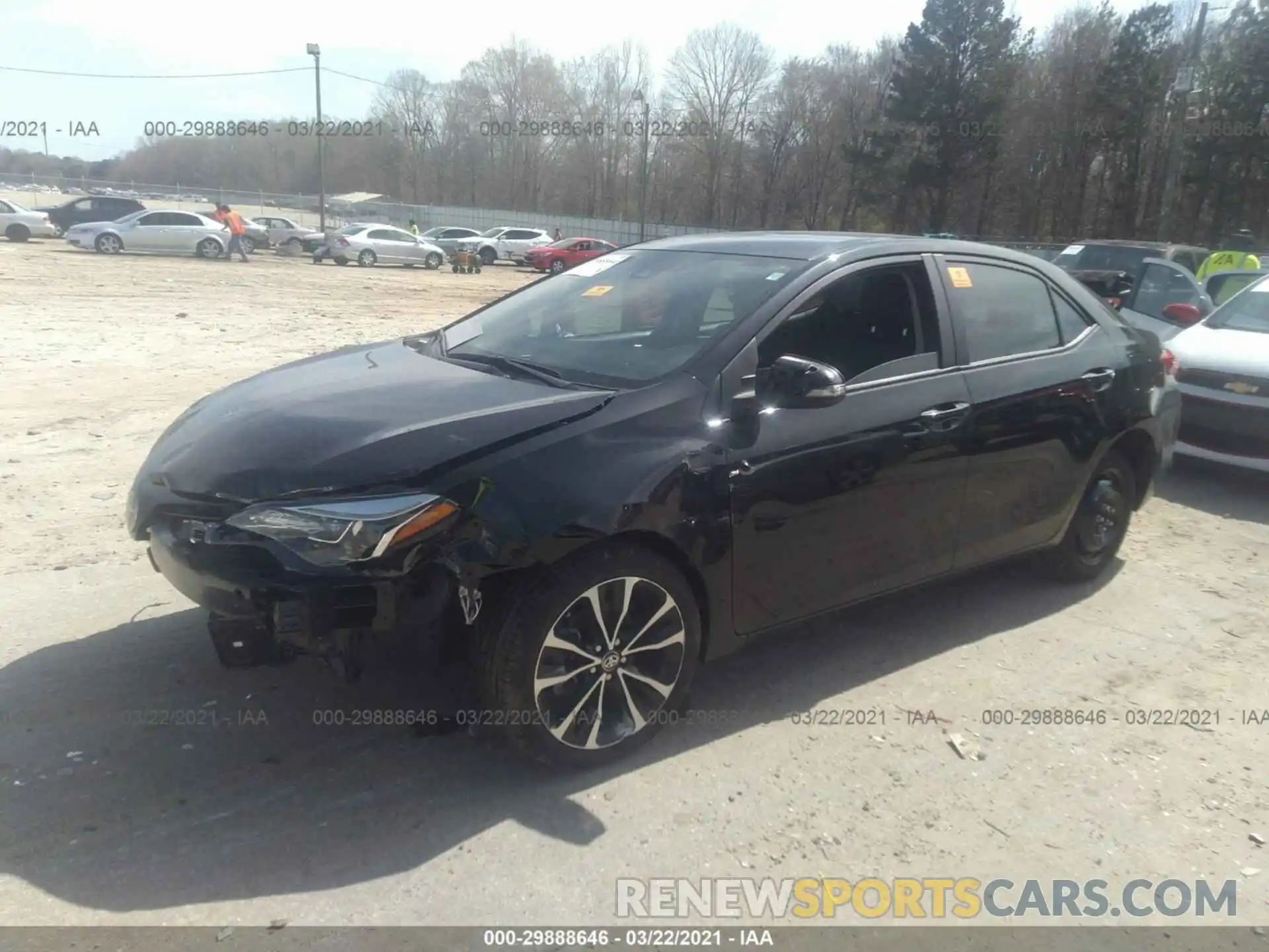 2 Photograph of a damaged car 2T1BURHE3KC163056 TOYOTA COROLLA 2019